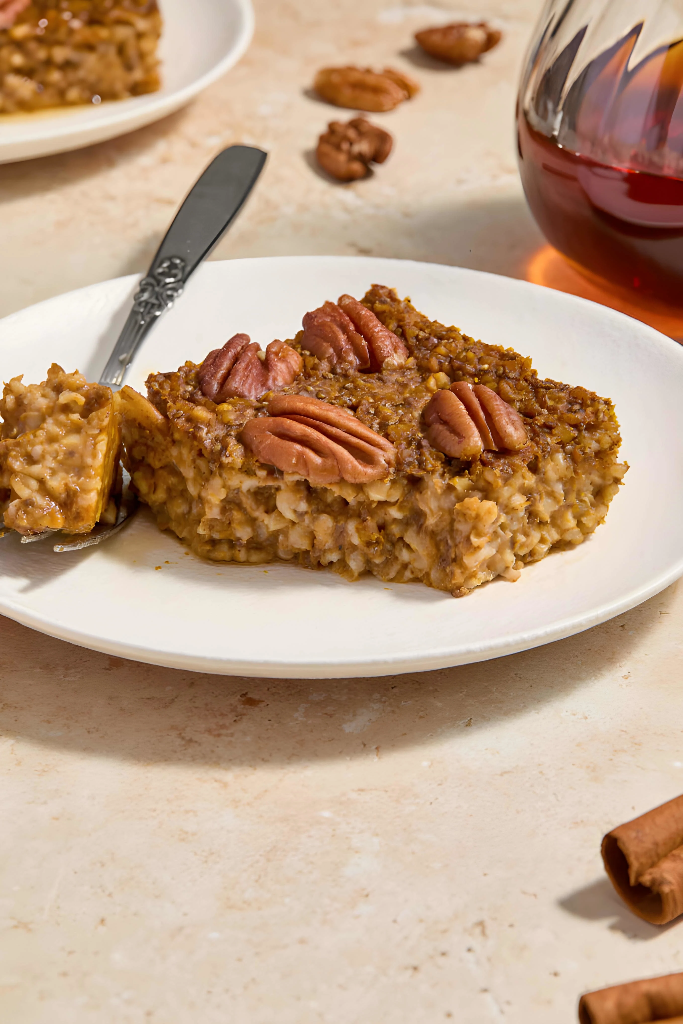 Pumpkin Baked Steel Cut Oatmeal