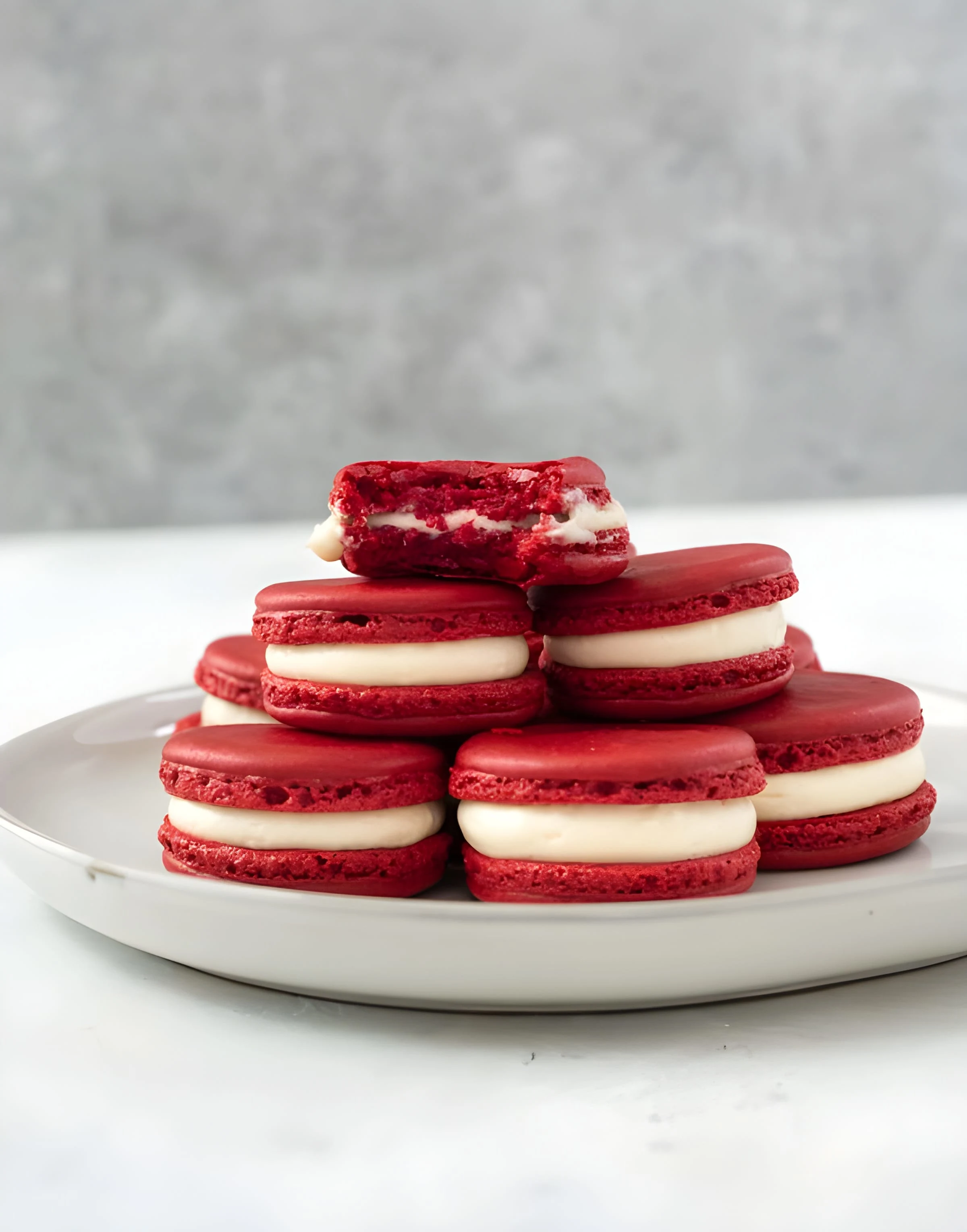 Red Velvet Macarons
