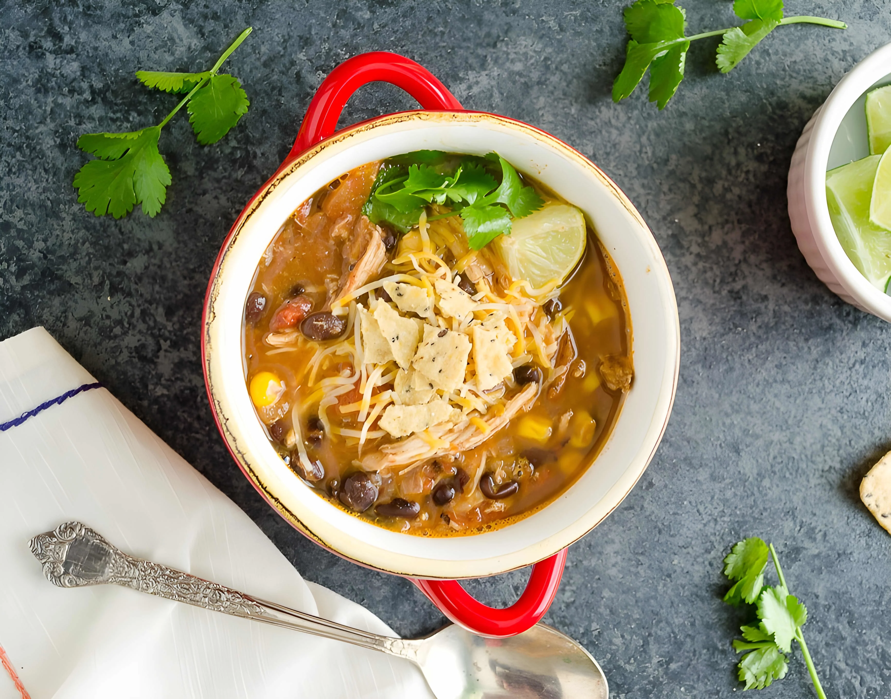 Slow Cooker Chicken Tortilla Soup