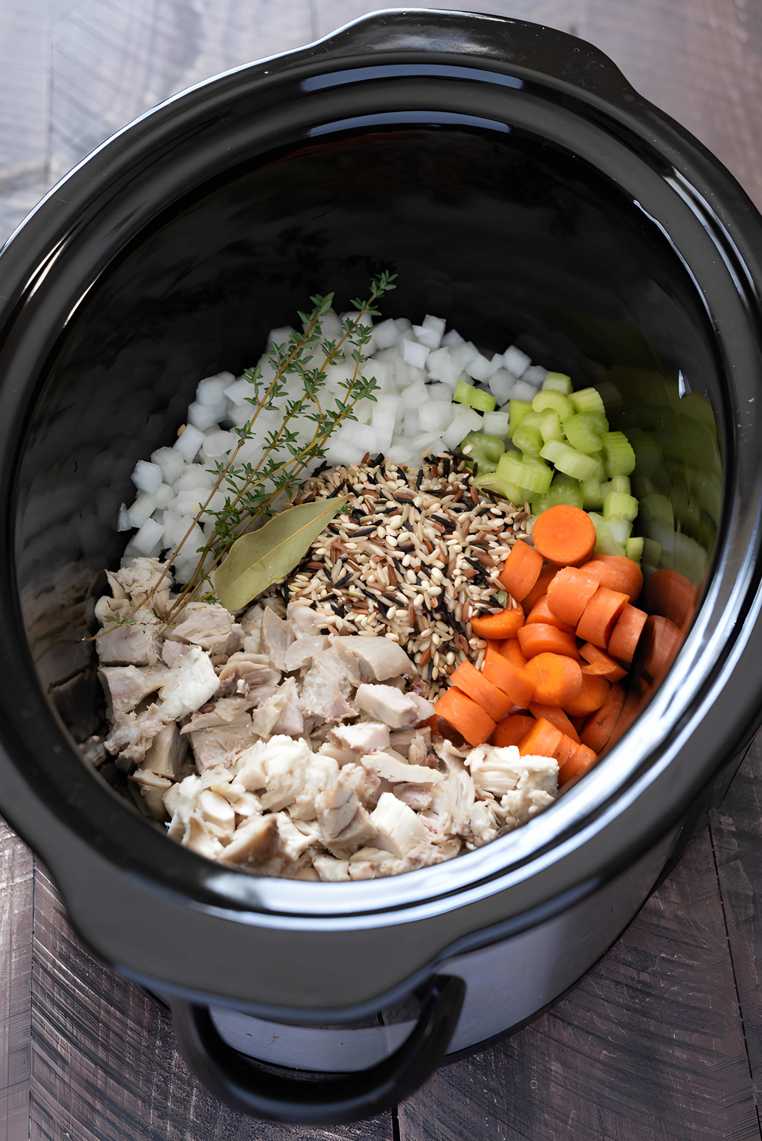 Slow Cooker Turkey Wild Rice Soup