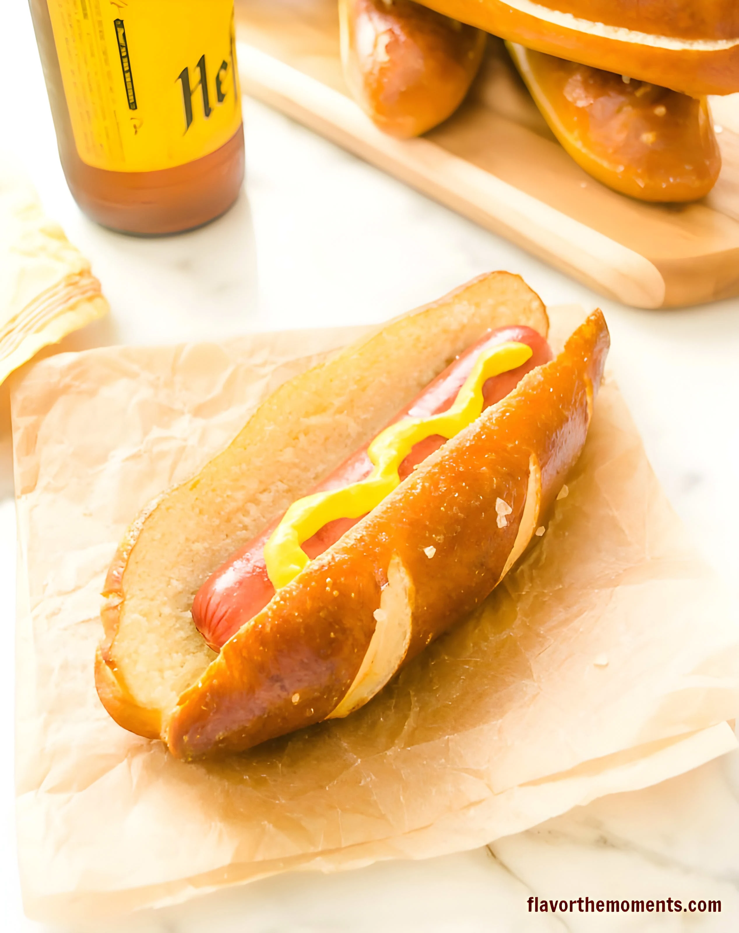 Soft Pretzel Hot Dog Buns