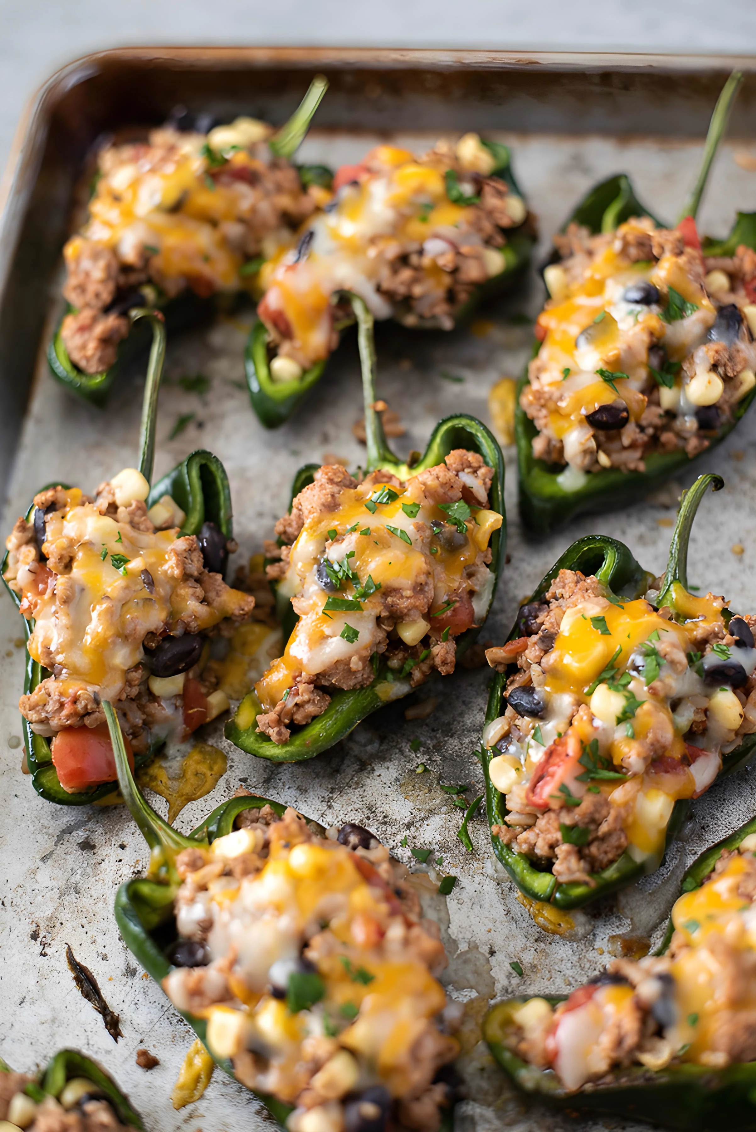 Southwest Stuffed Poblano Peppers