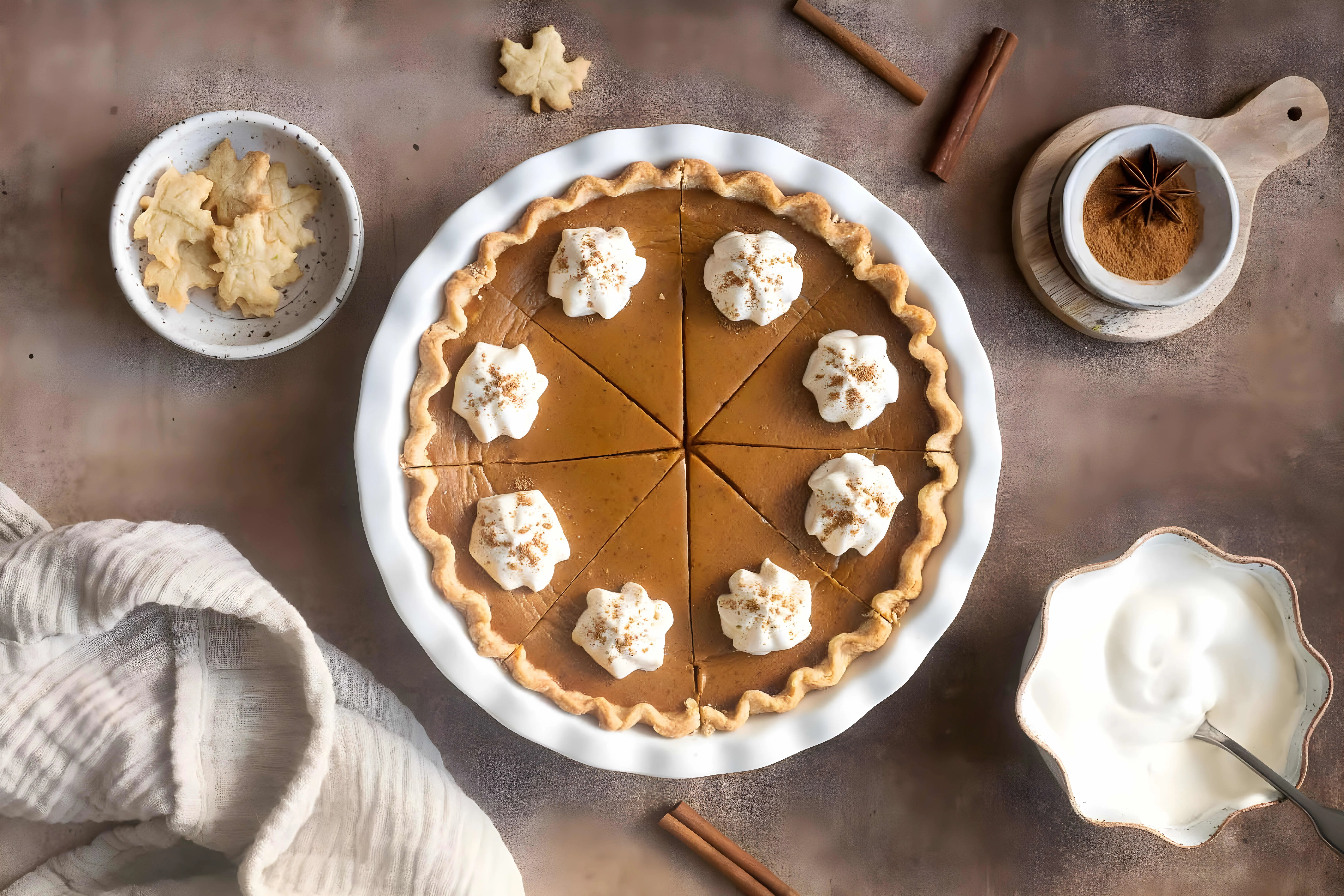 Spiced Chai Pumpkin Pie
