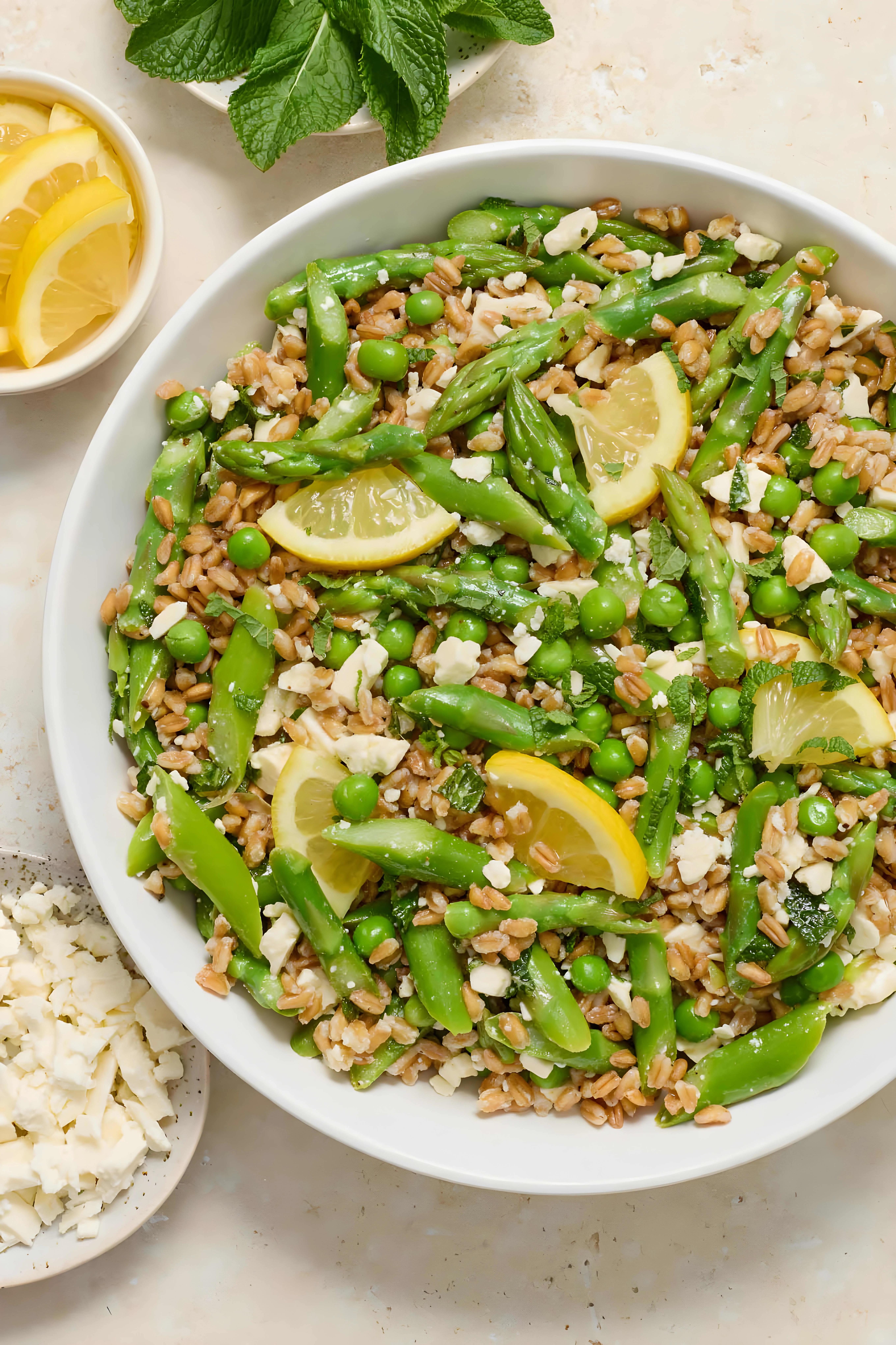Spring Farro Salad with Feta