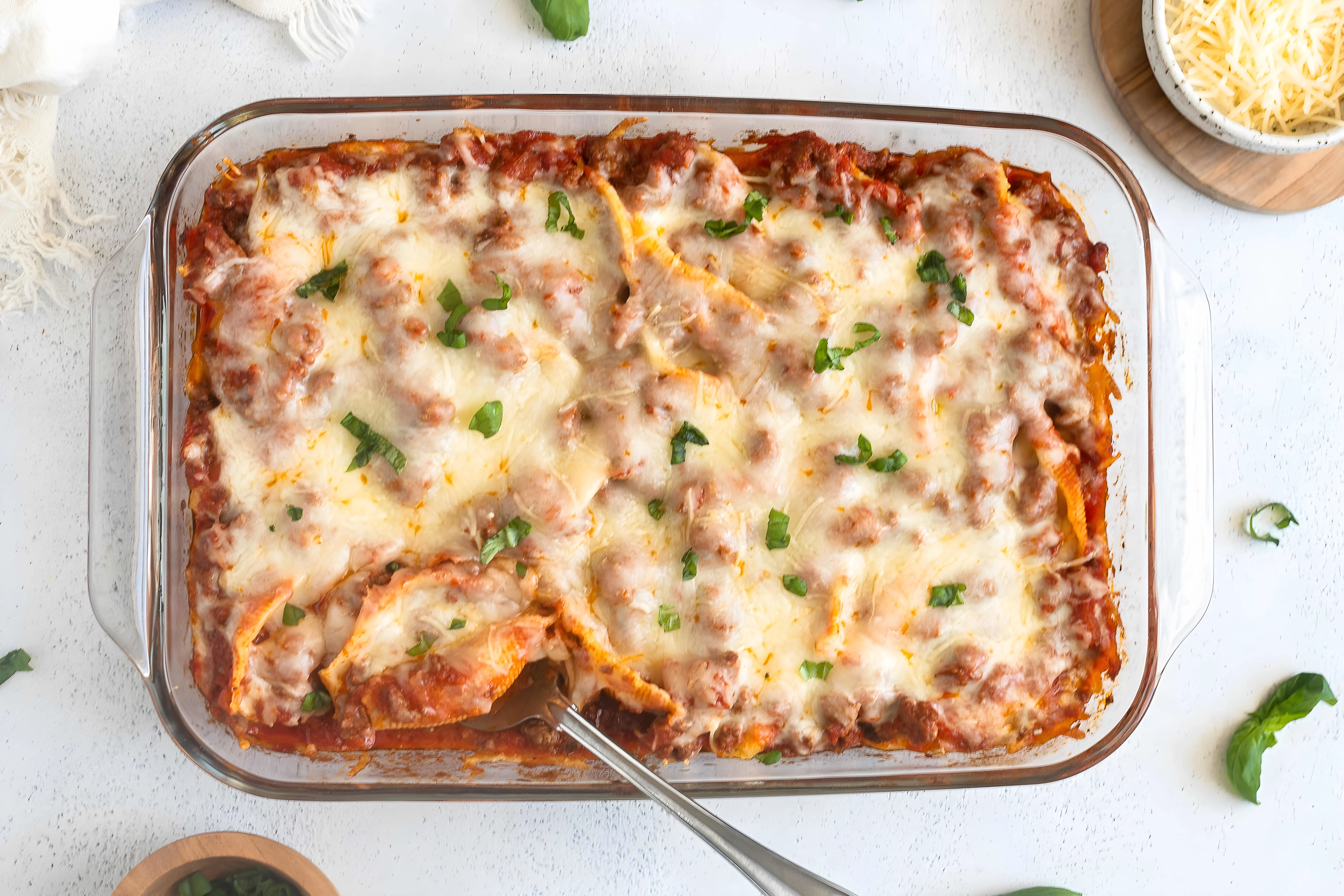 Stuffed Shells with Ground Beef