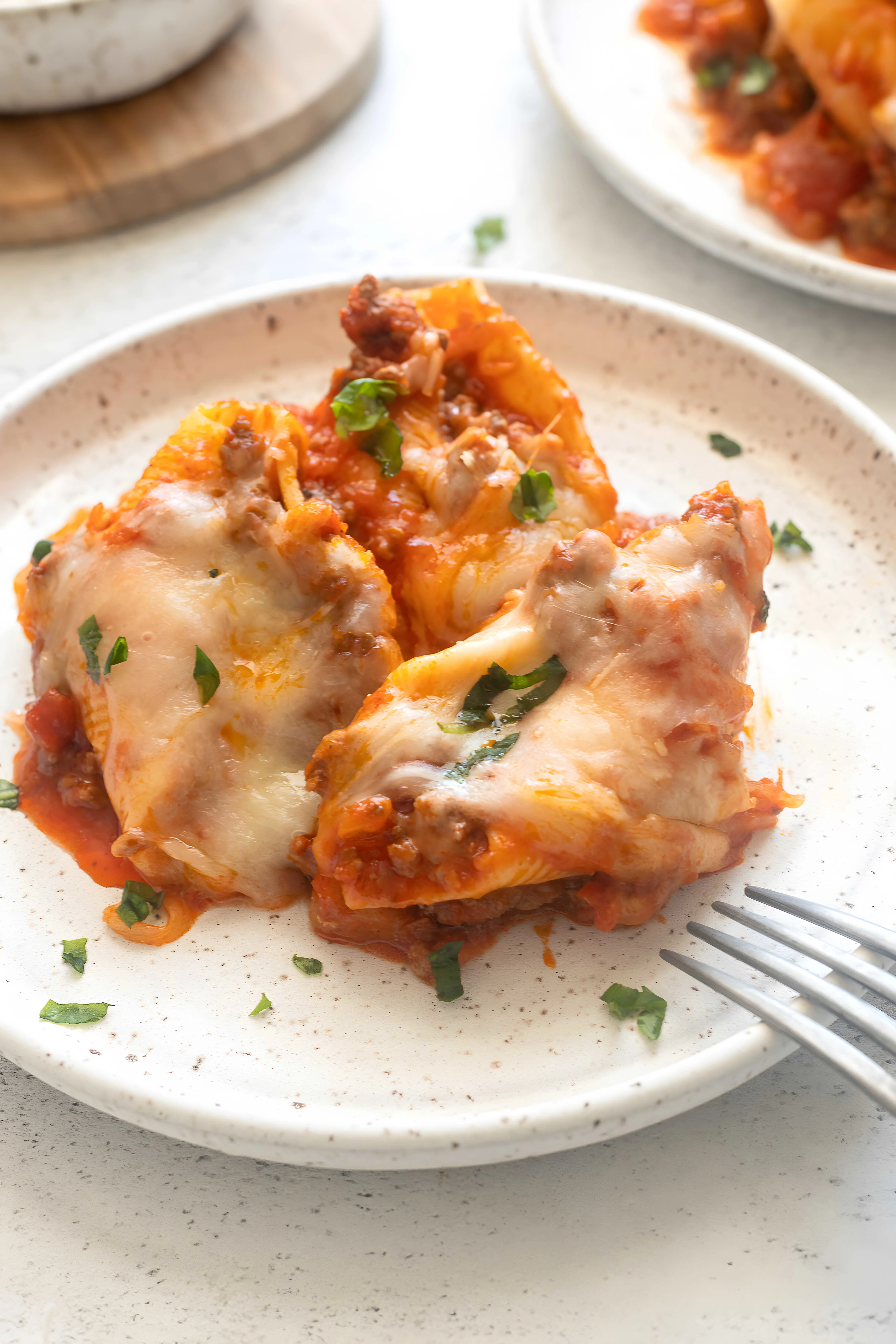 Stuffed Shells with Ground Beef