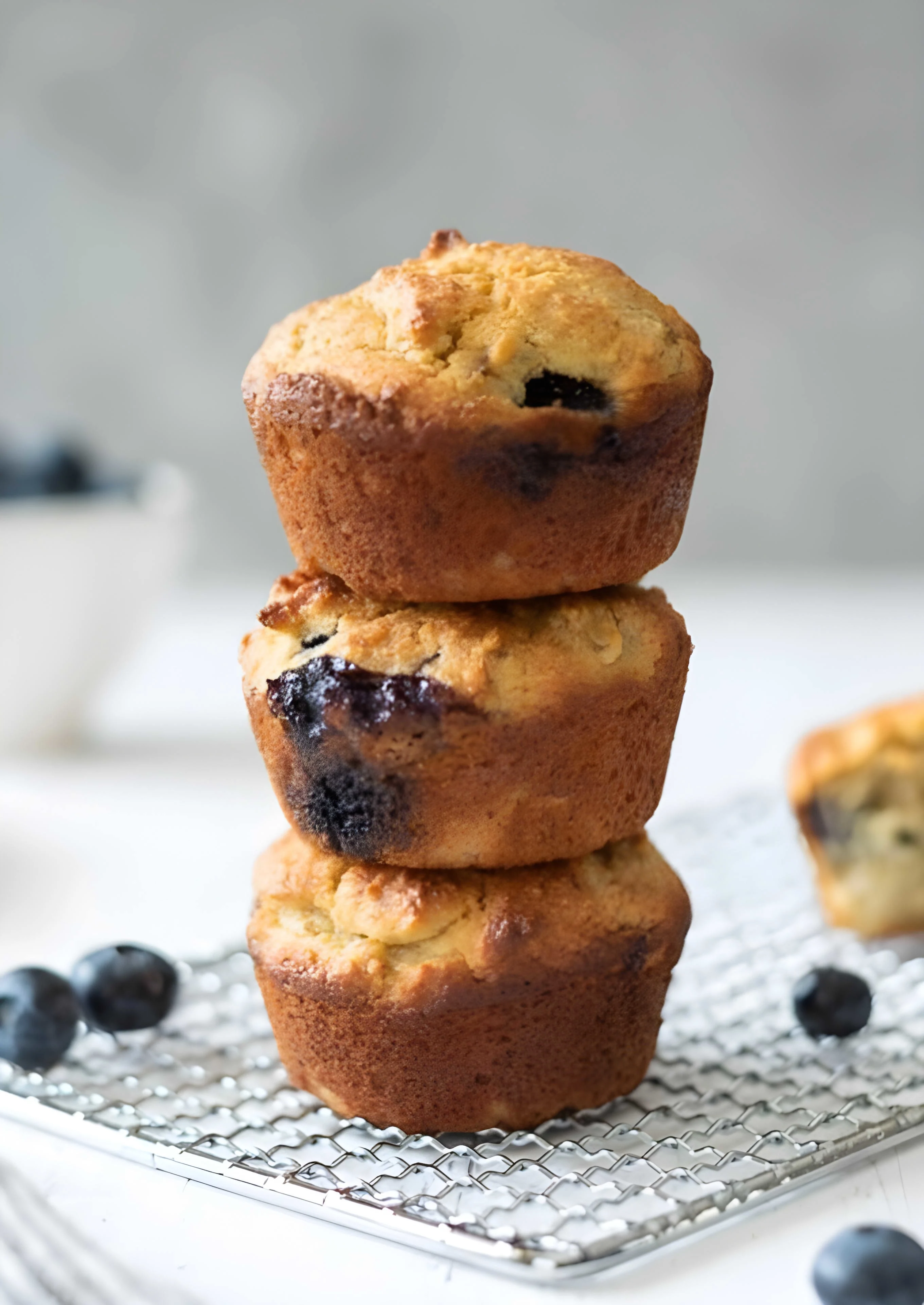 Almond Flour Banana Blueberry Muffins