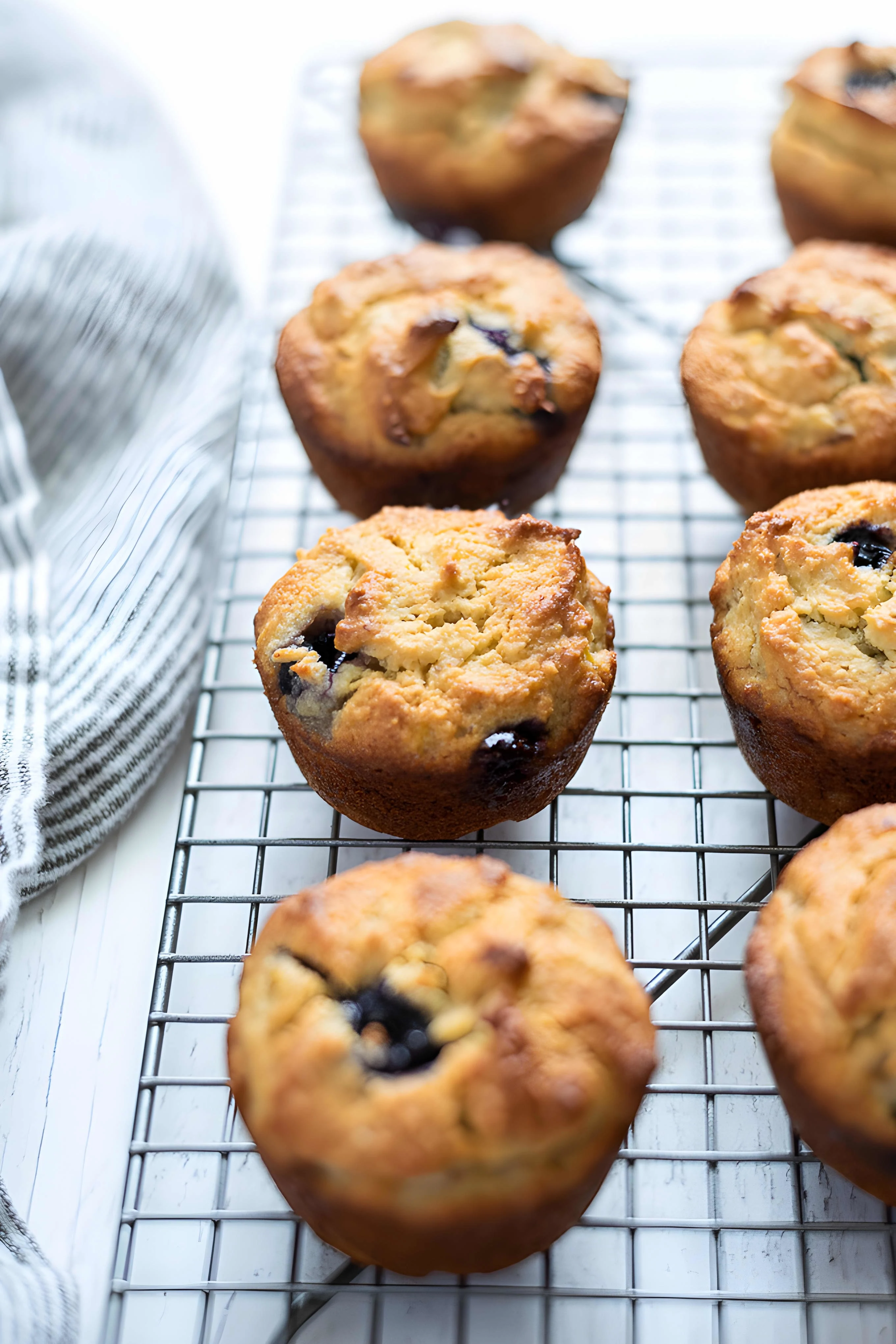 Almond Flour Banana Blueberry Muffins