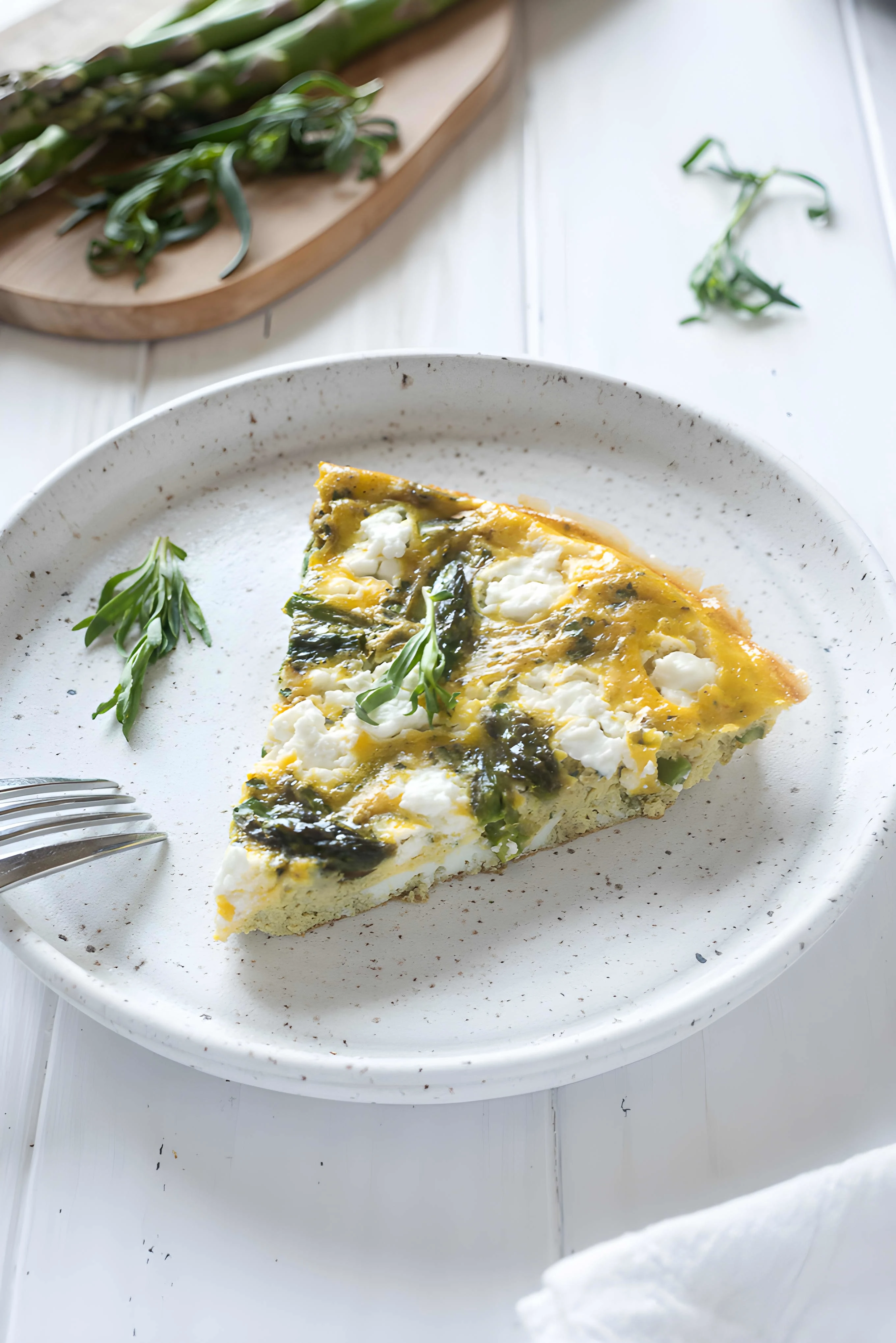 Asparagus Frittata with Goat Cheese