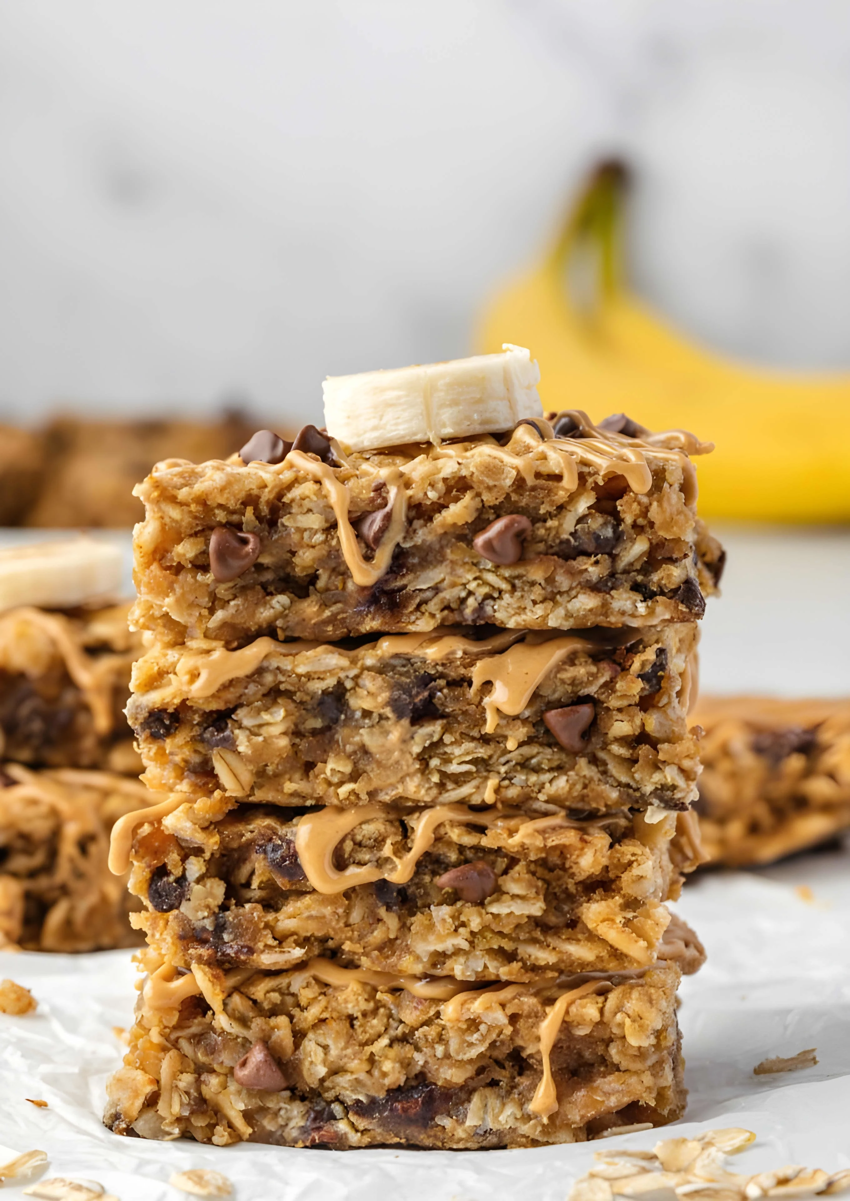Banana Peanut Butter Oatmeal Bars