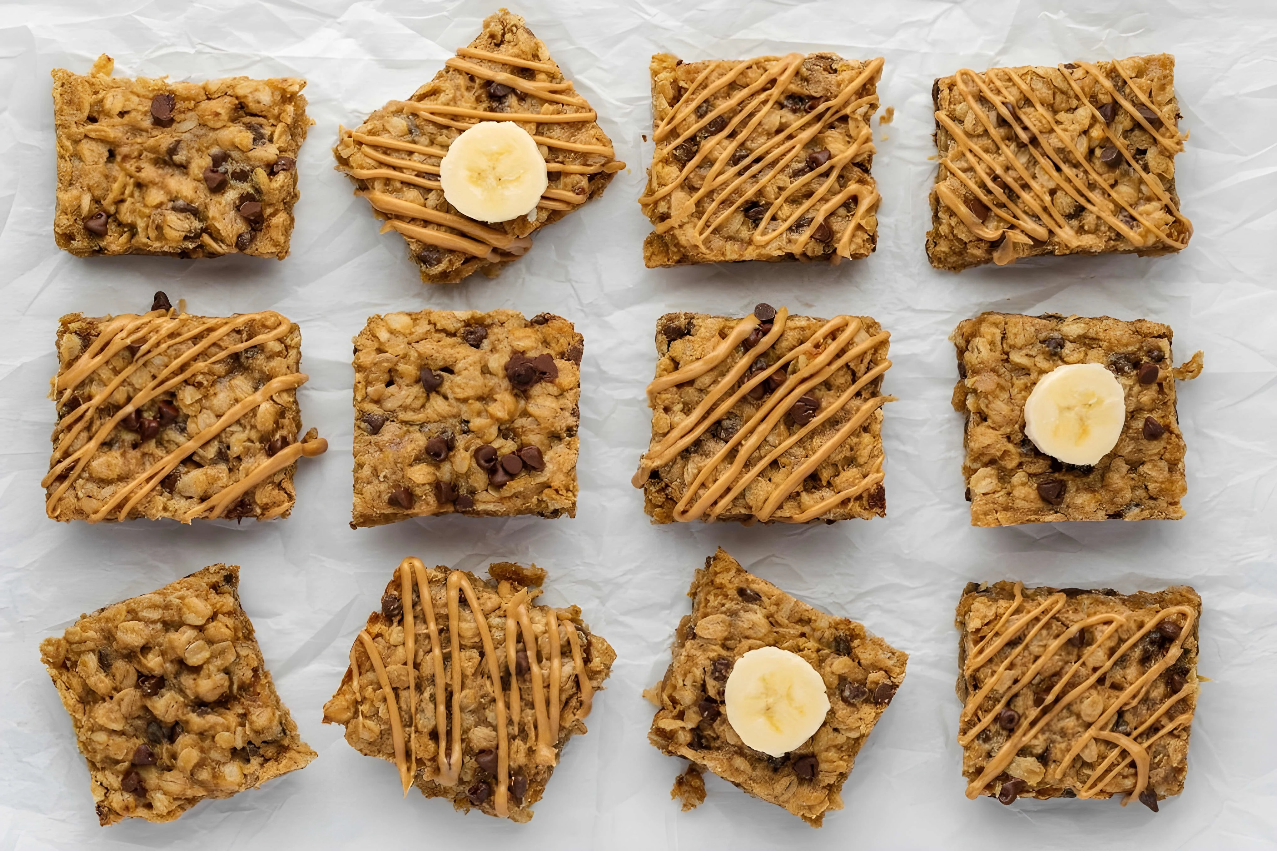 Banana Peanut Butter Oatmeal Bars