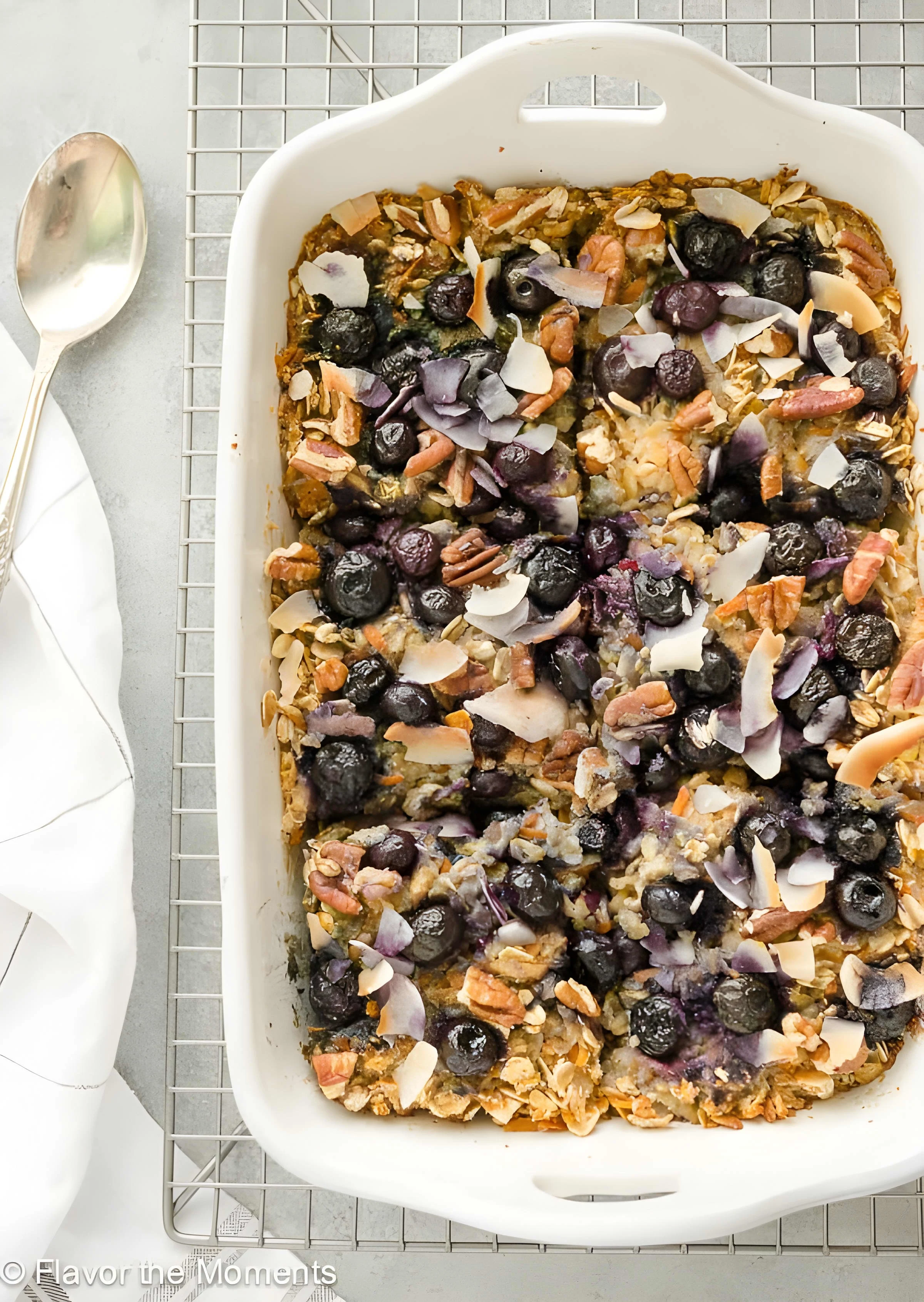Blueberry Morning Glory Baked Oatmeal