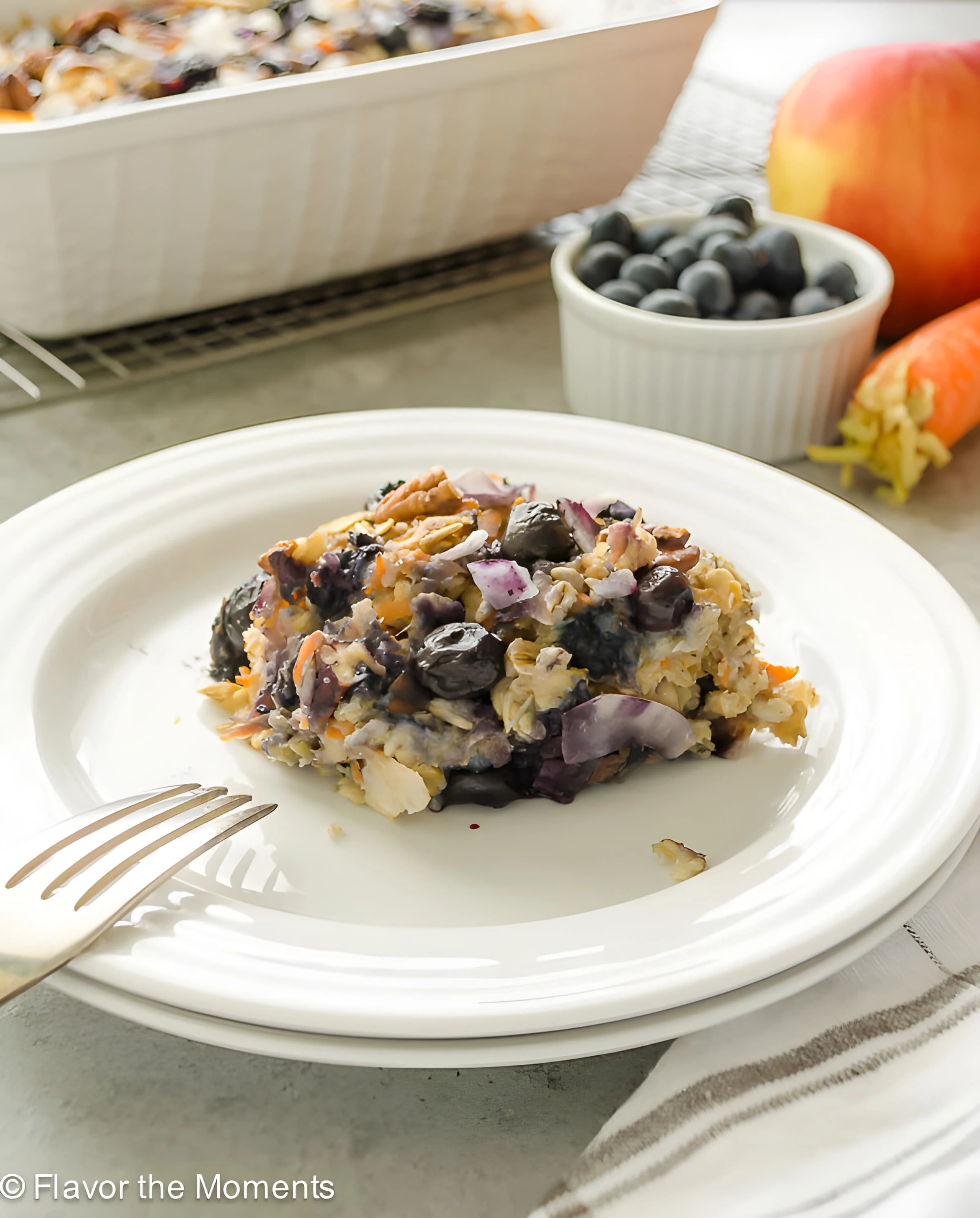 Blueberry Morning Glory Baked Oatmeal