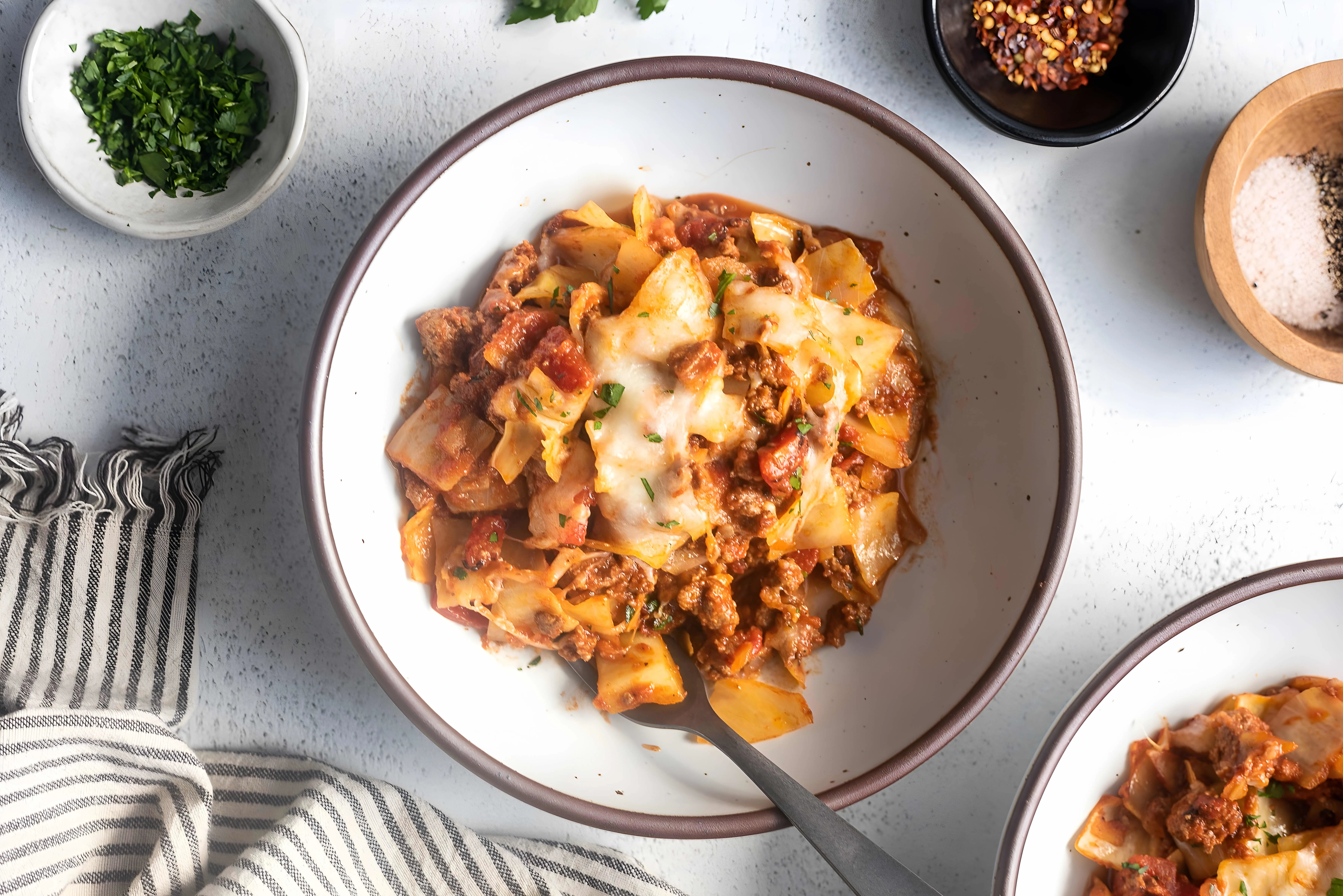 Cabbage and Ground Beef Casserole (without rice)