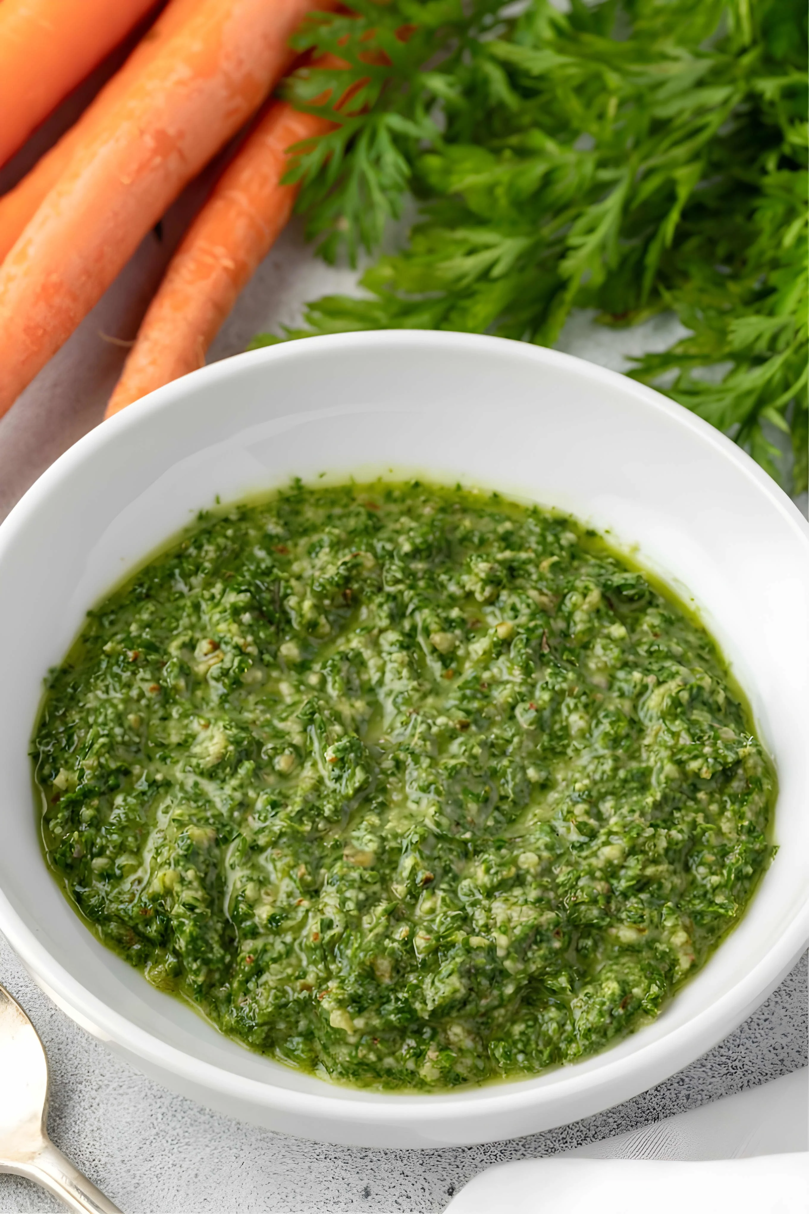 Carrot Top Pesto