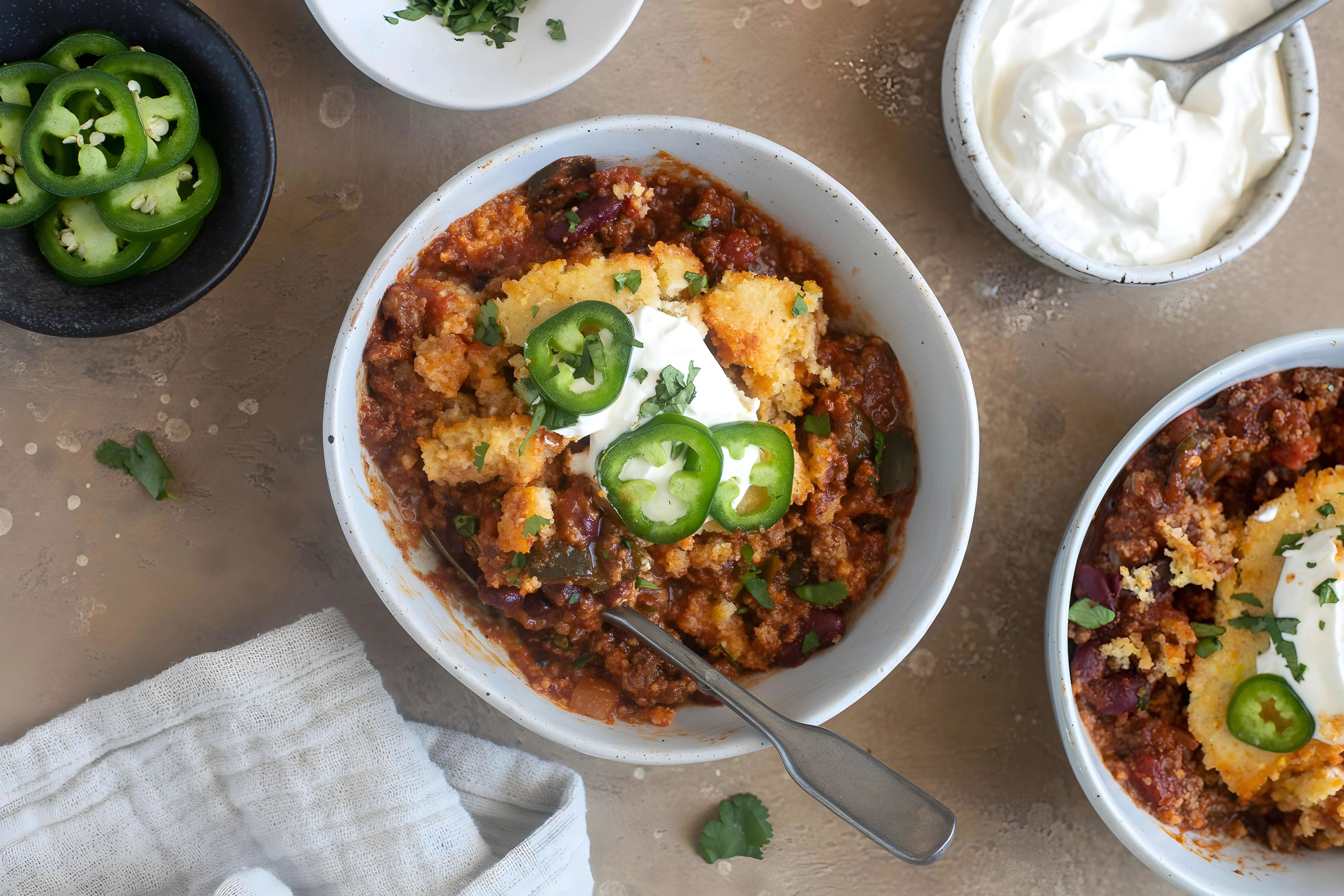 Chili Cornbread Casserole