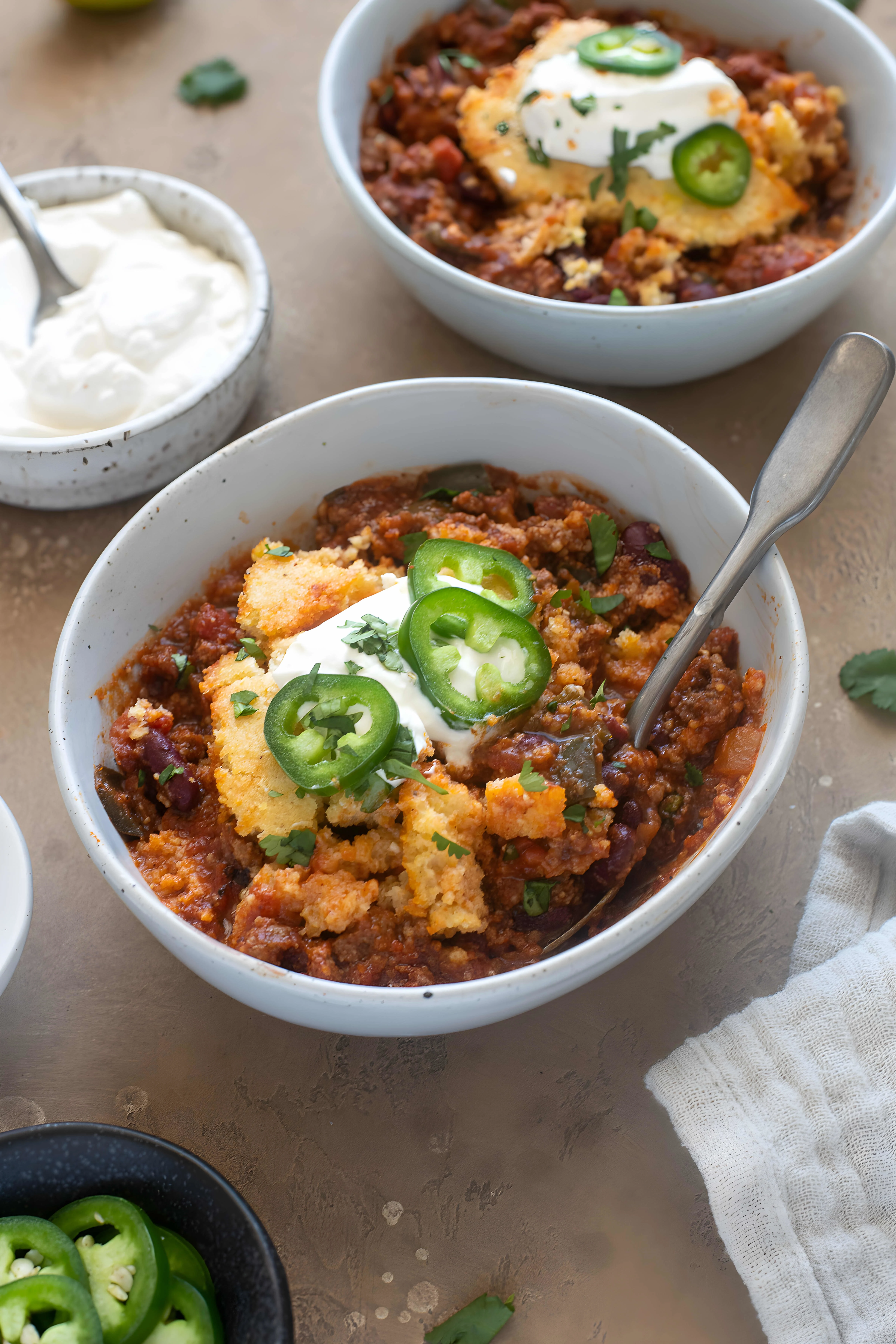 Chili Cornbread Casserole