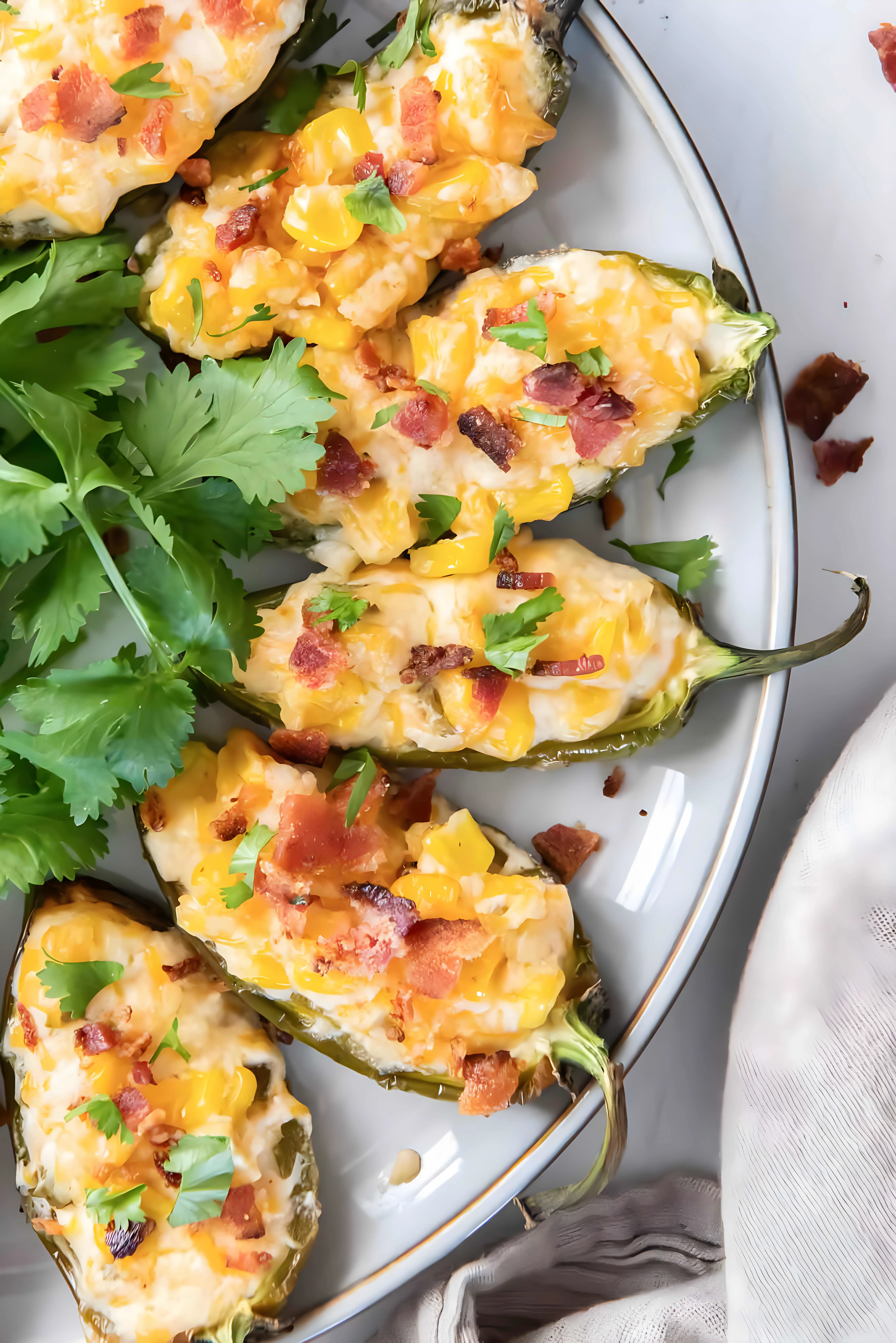 Corn Dip Stuffed Jalapeños