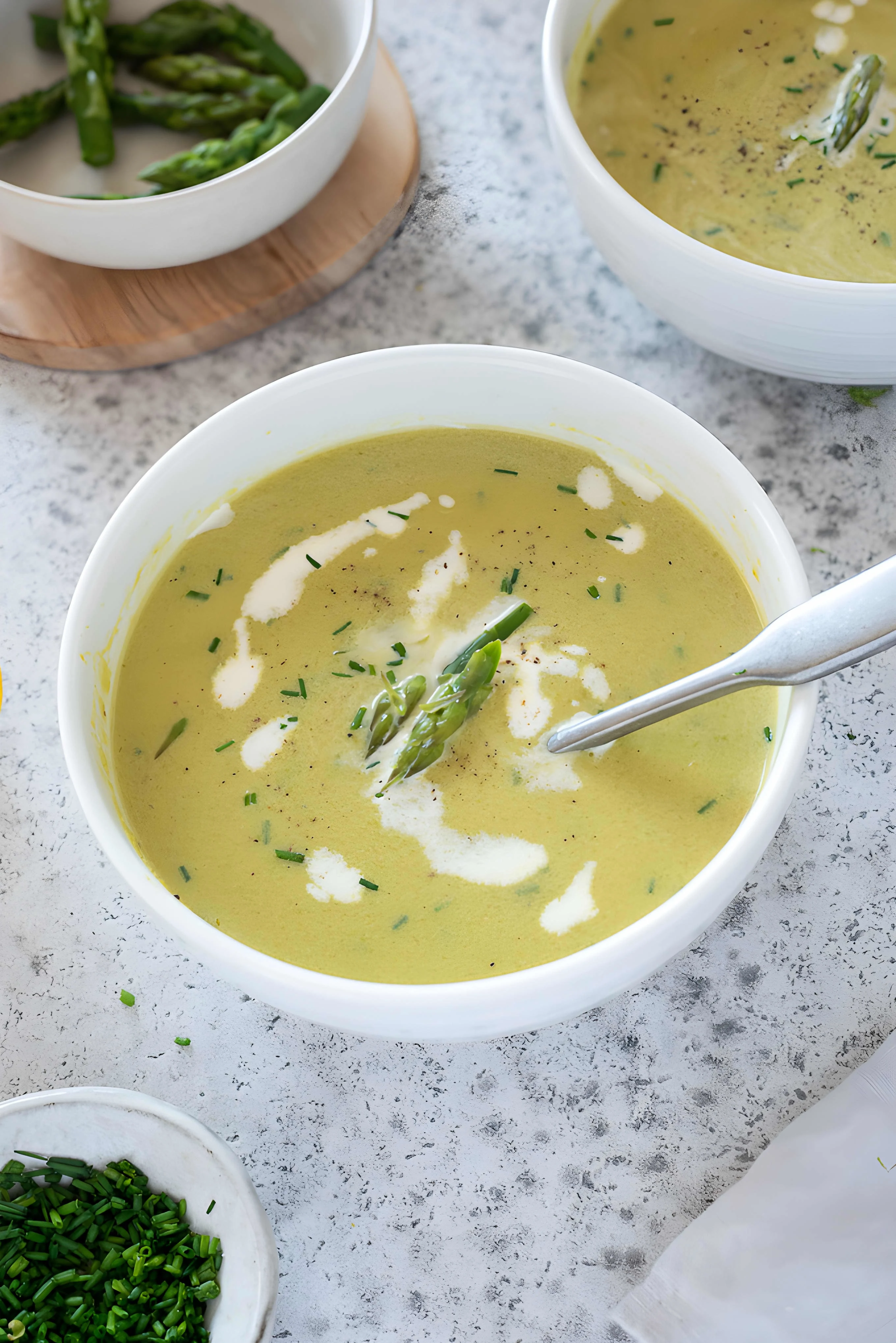 Creamy Asparagus Leek Soup