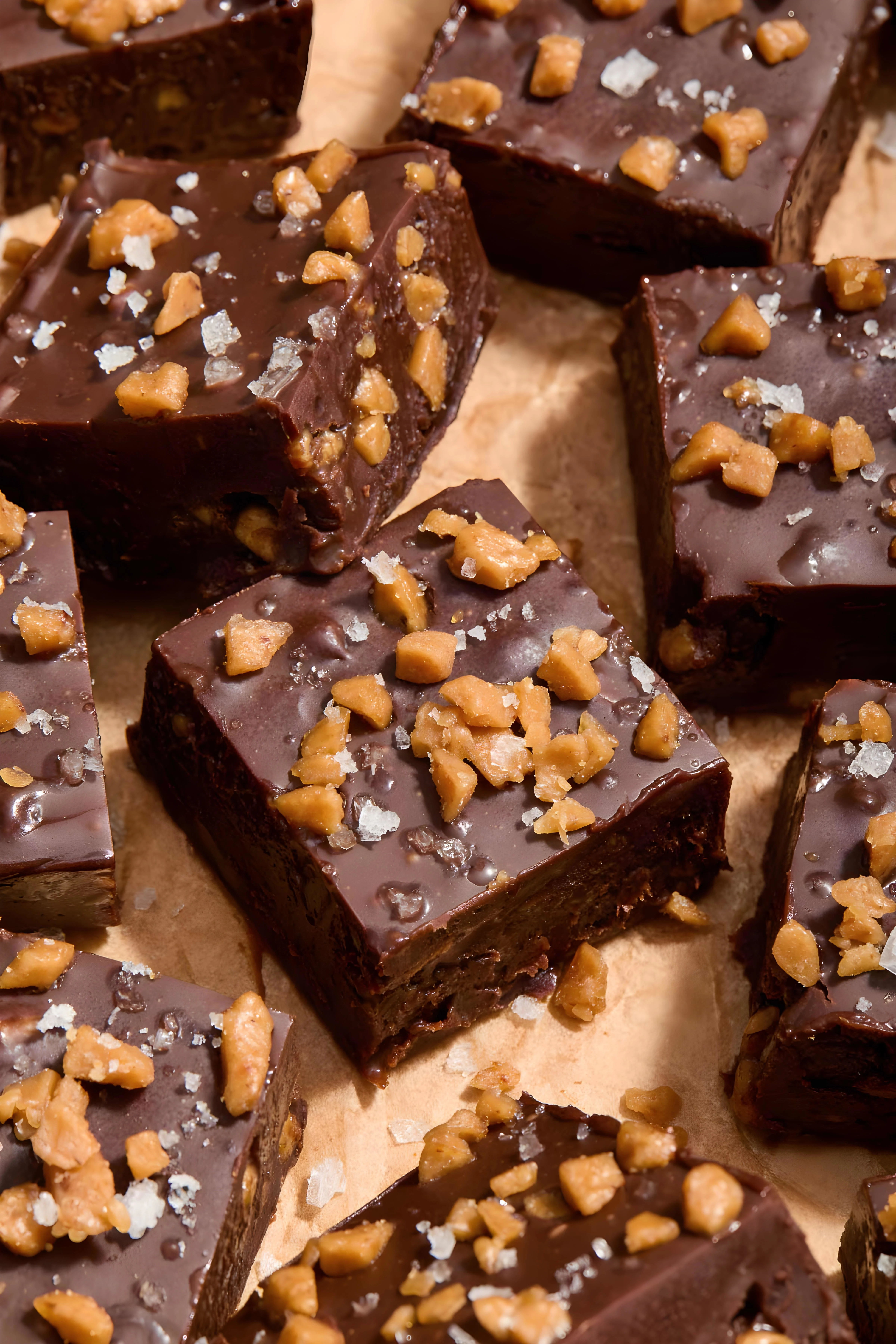 Dark Chocolate Toffee Fudge