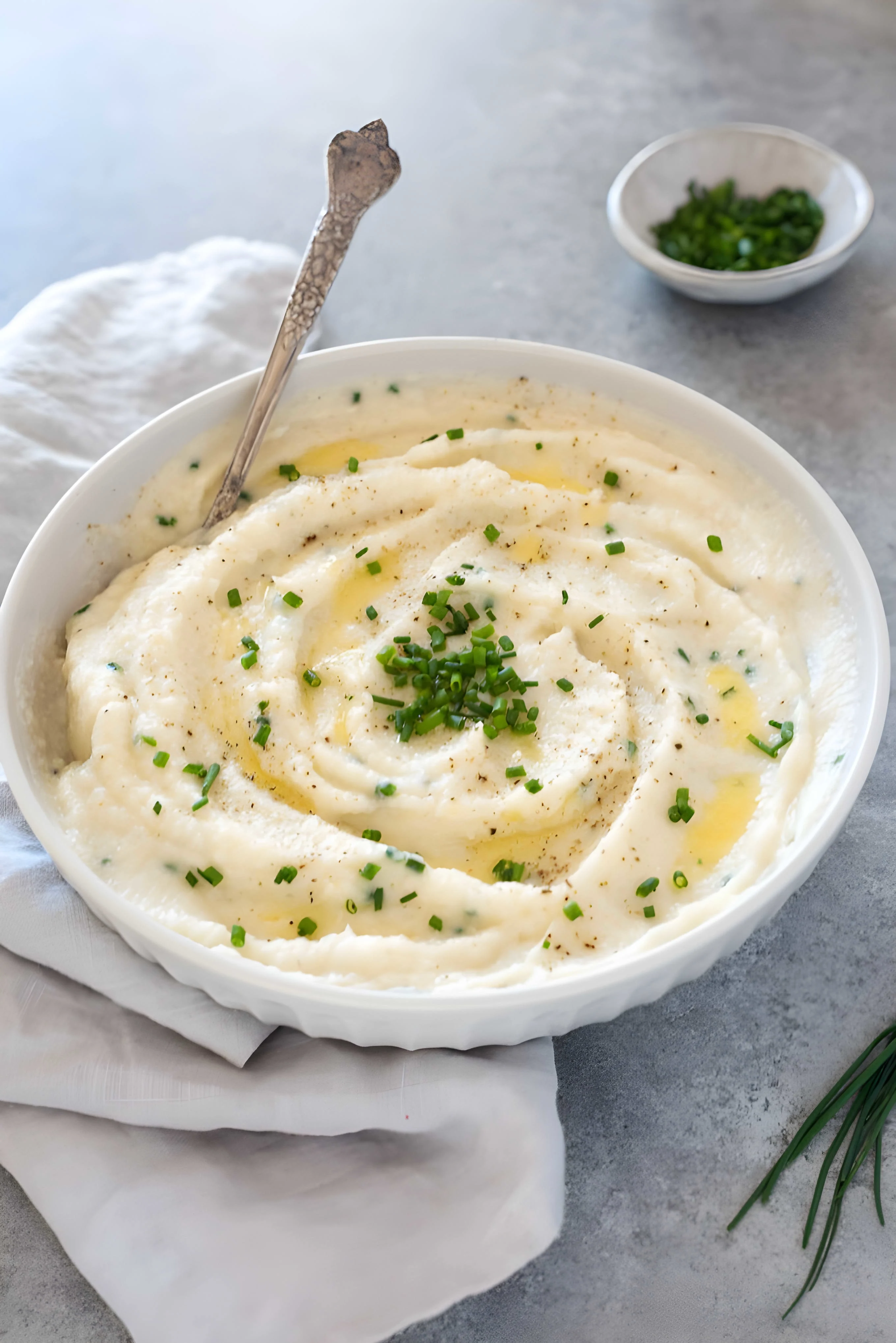 Garlic Mashed Cauliflower Recipe