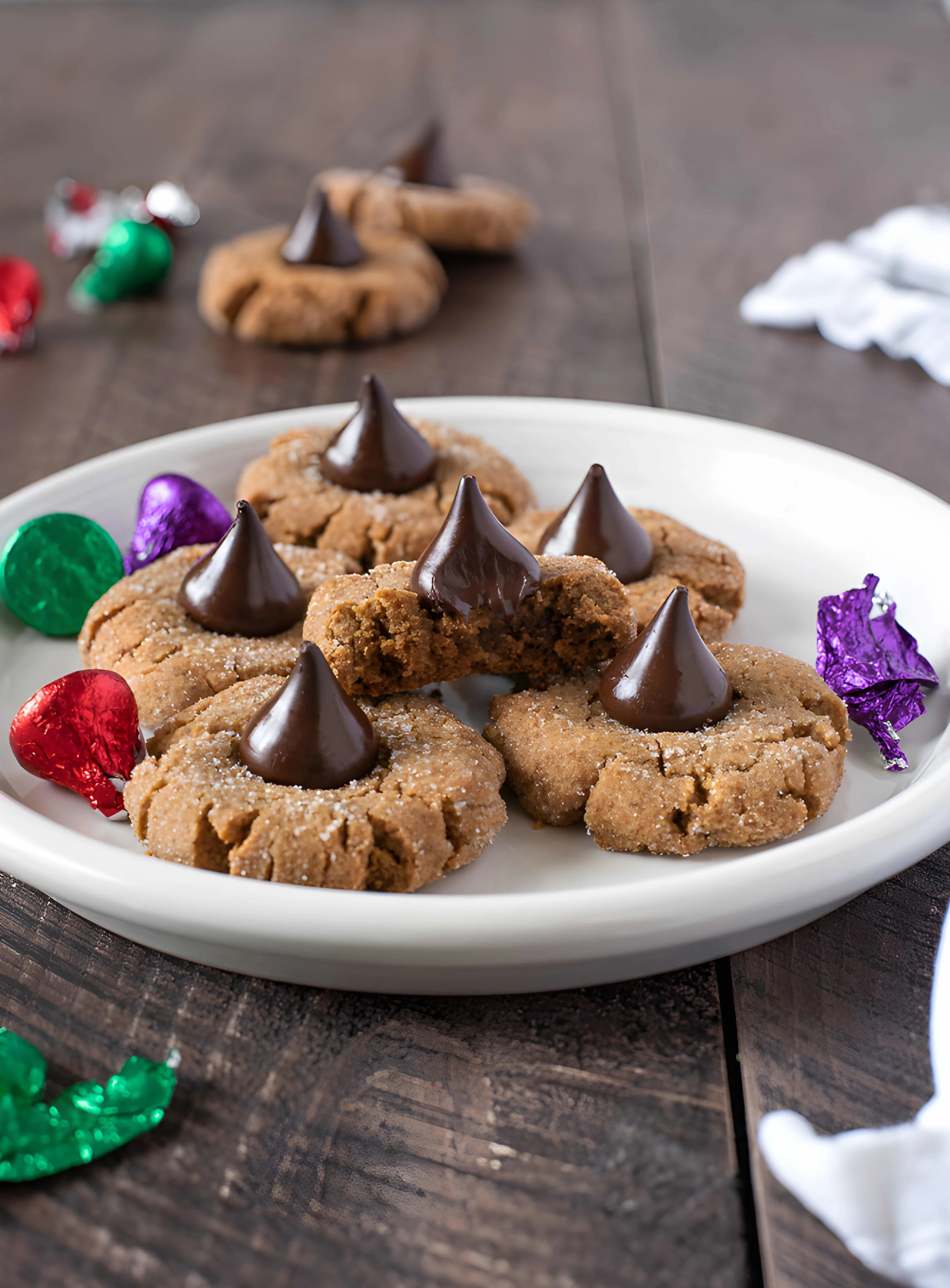 Gluten Free Peanut Butter Blossoms