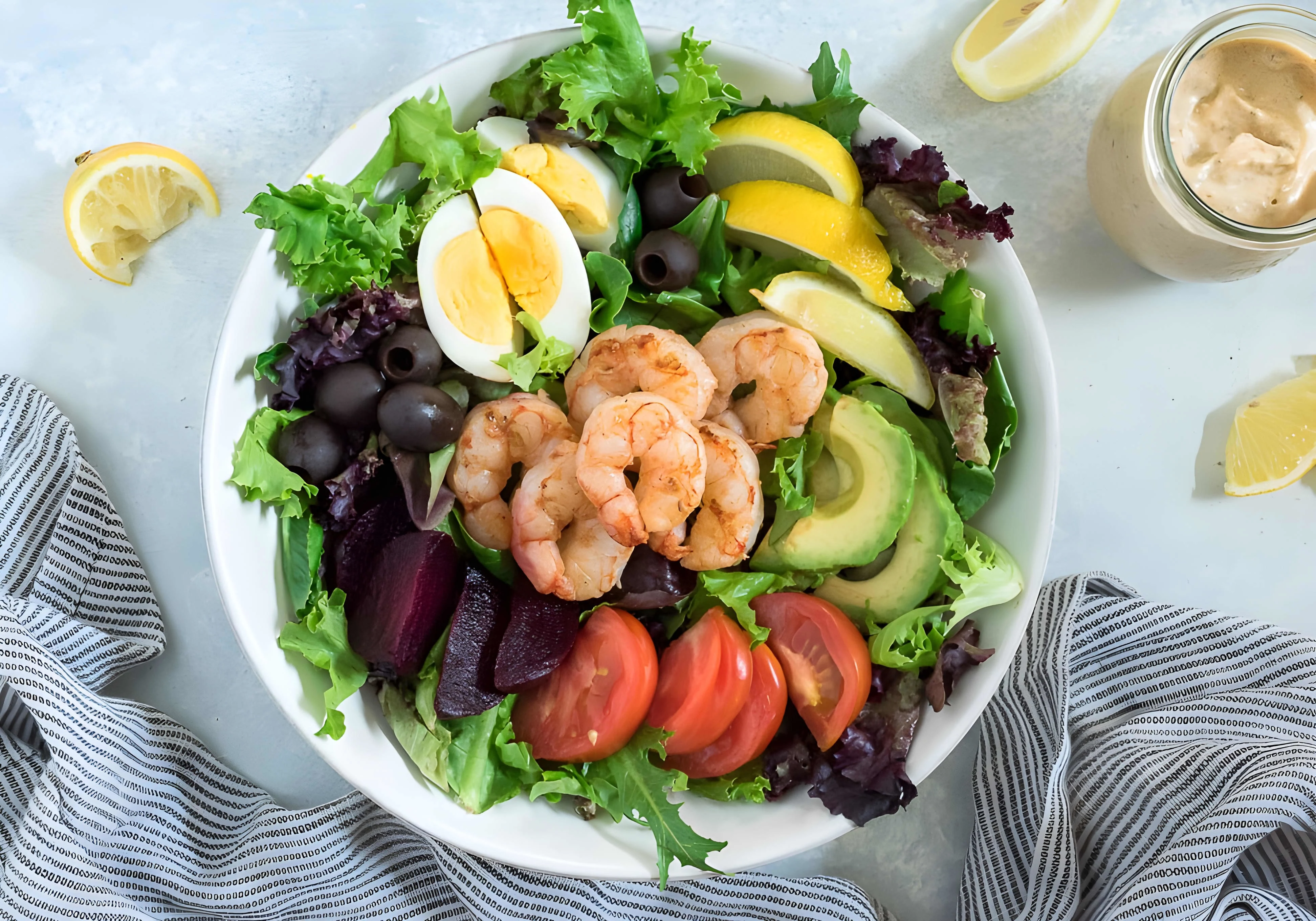Grilled Shrimp Louie Salad