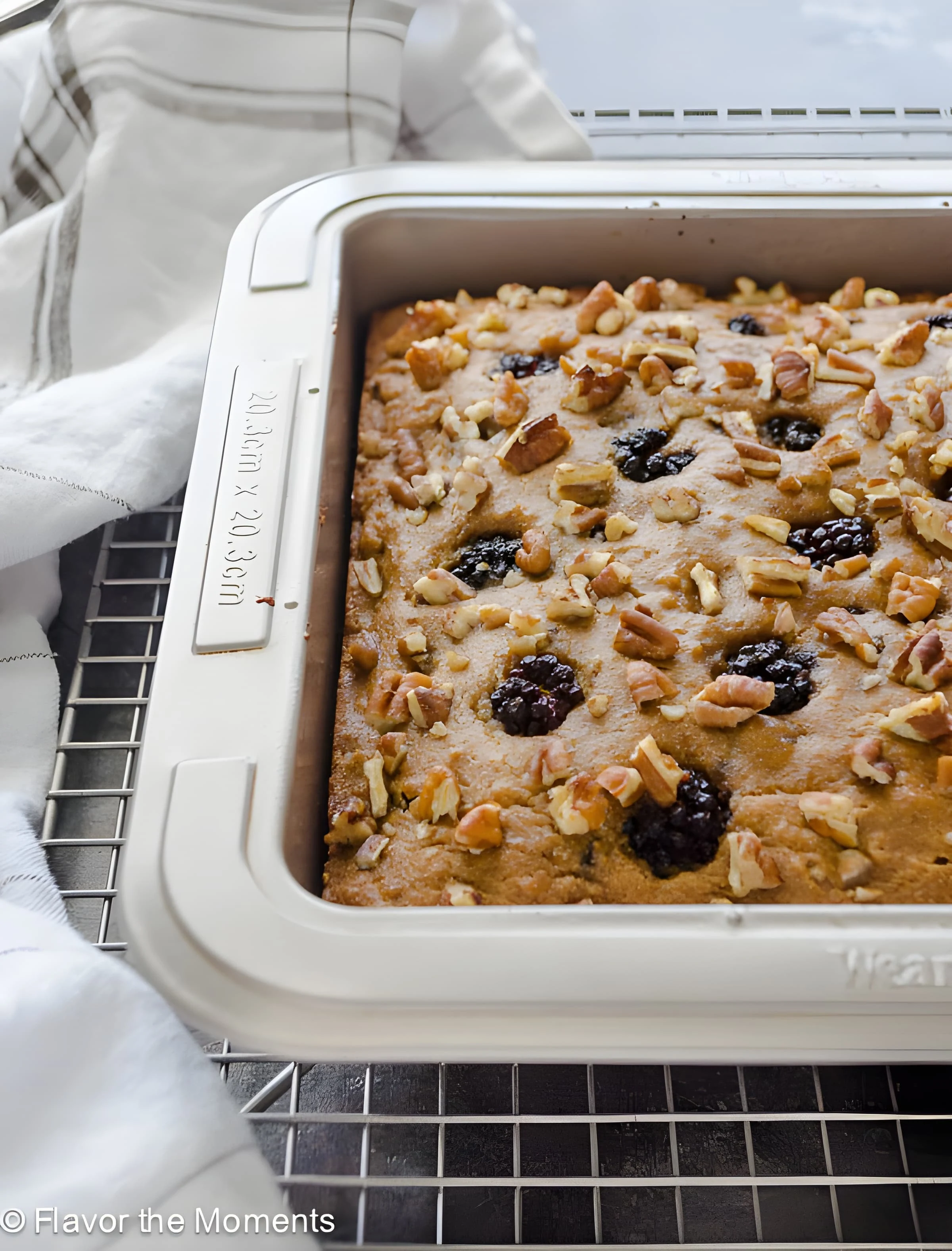 Healthy Blackberry Snack Cake