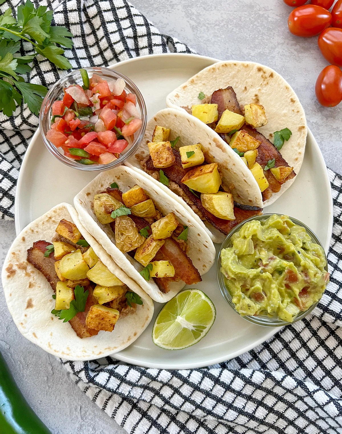 Breakfast Tacos without Eggs