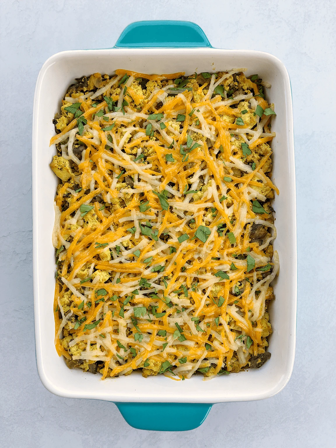 Tofu Scramble Tater Tot Casserole