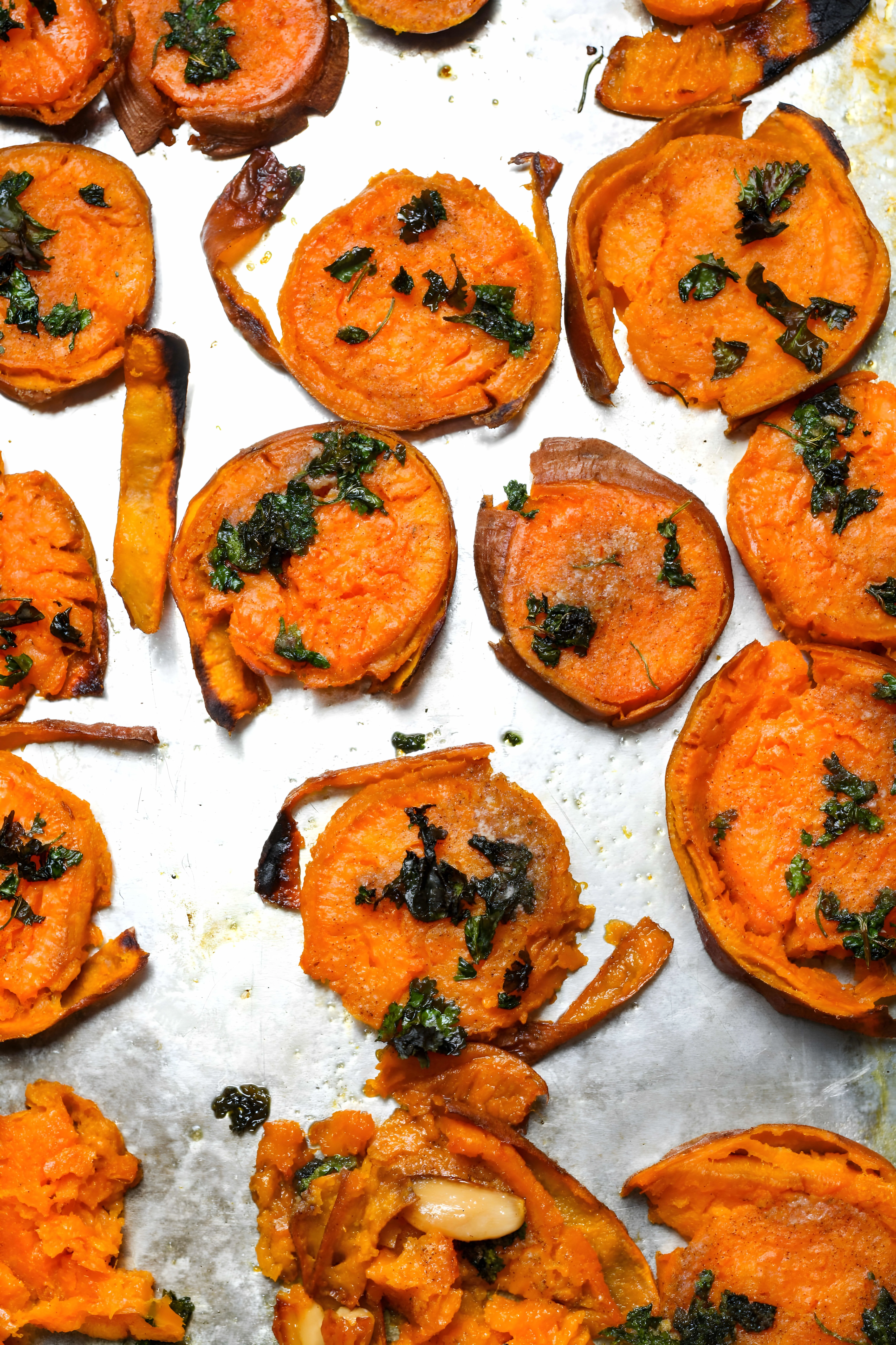 Smashed Sweet Potatoes