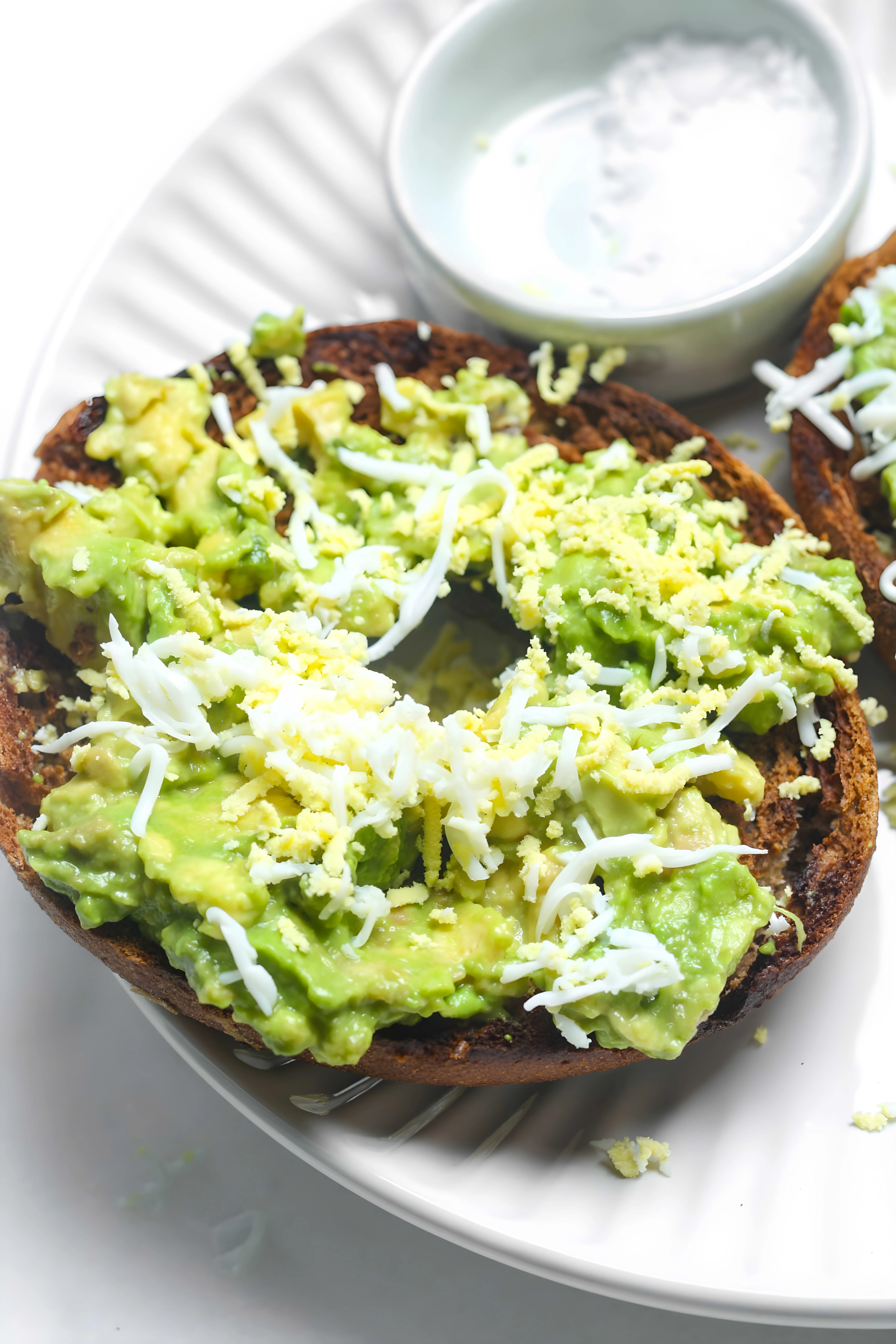 Grated Egg Avocado Toast