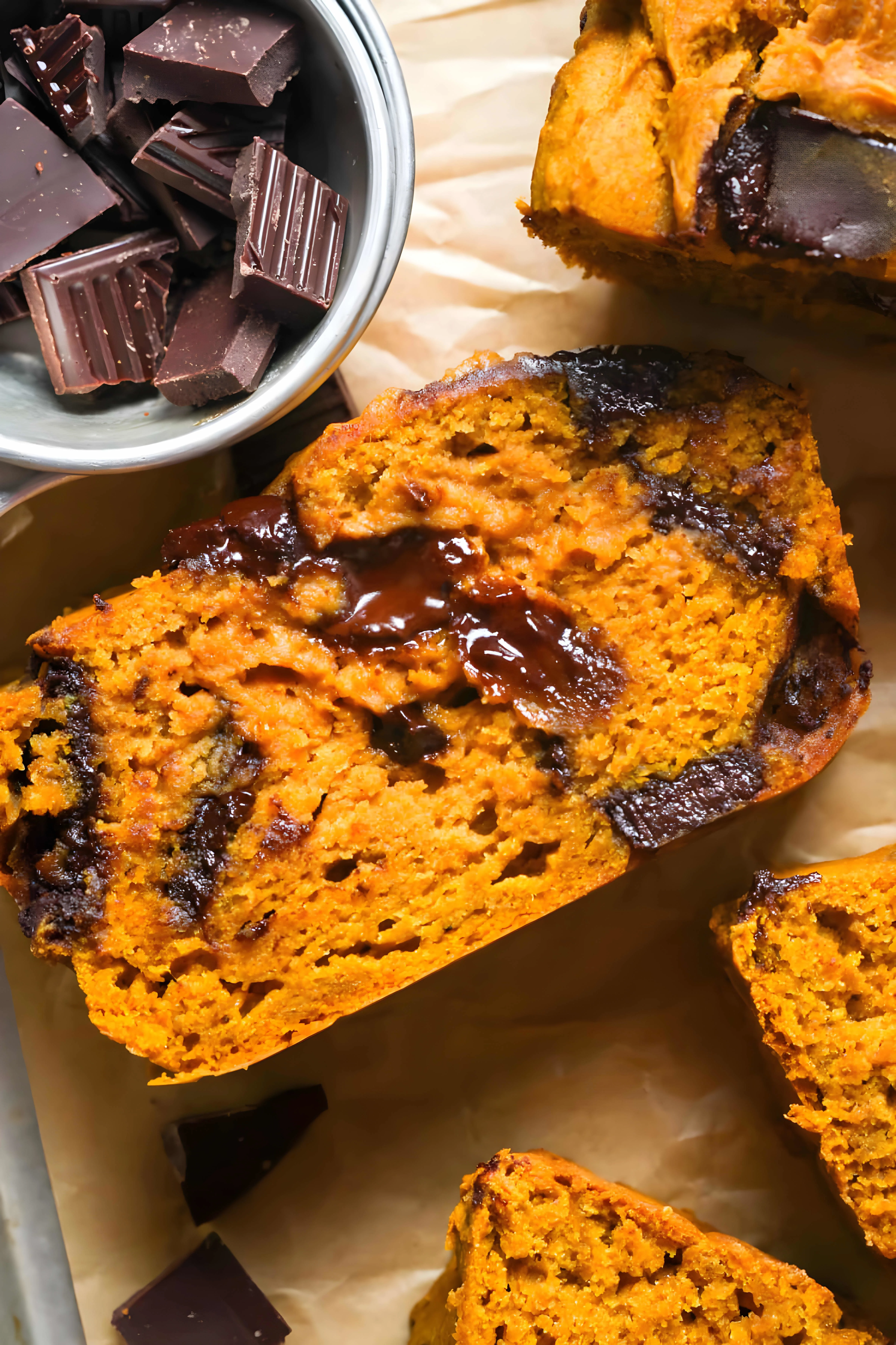 Pumpkin Chocolate Chip Bread