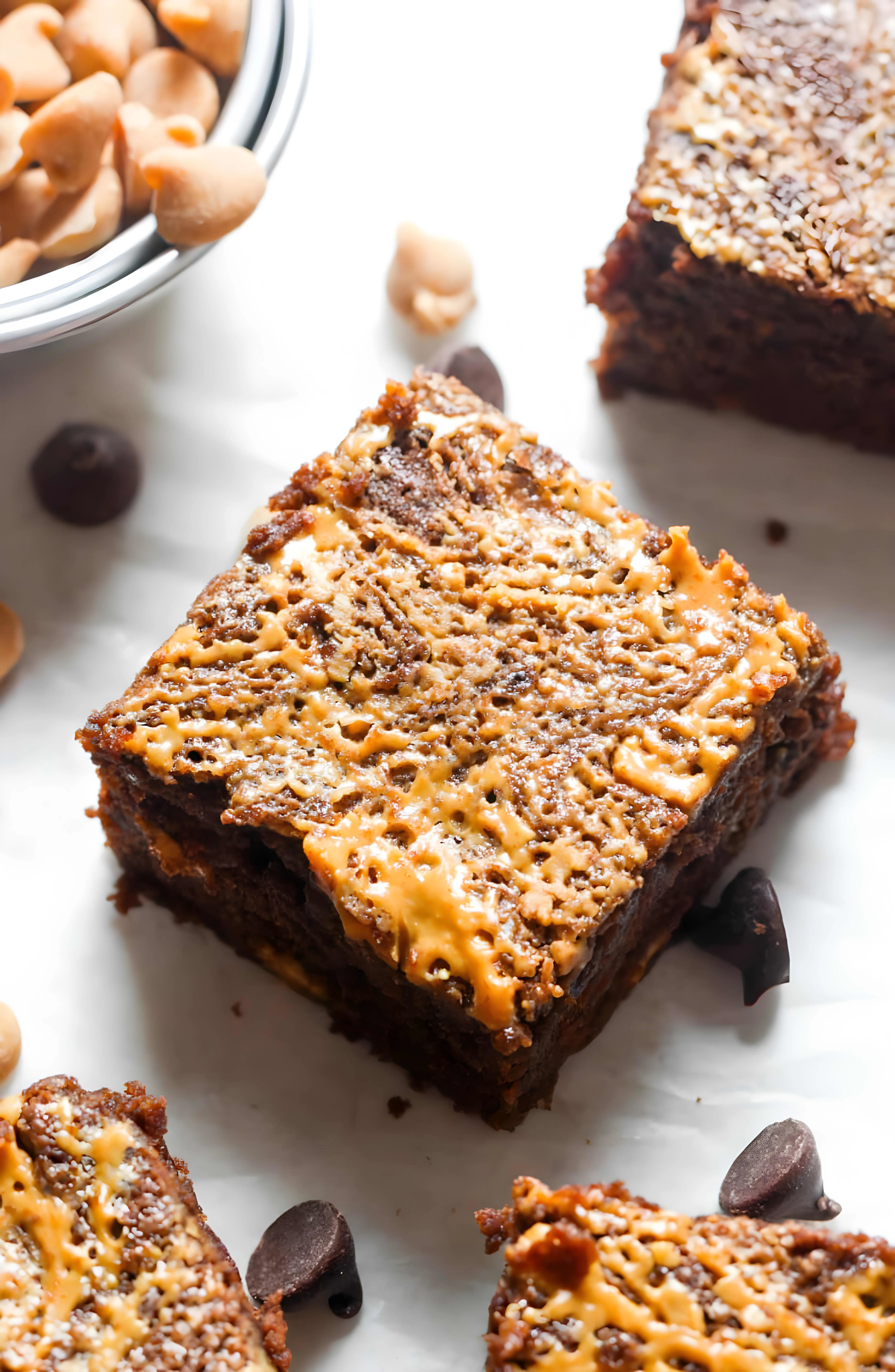 Peanut Butter Swirl Brownies