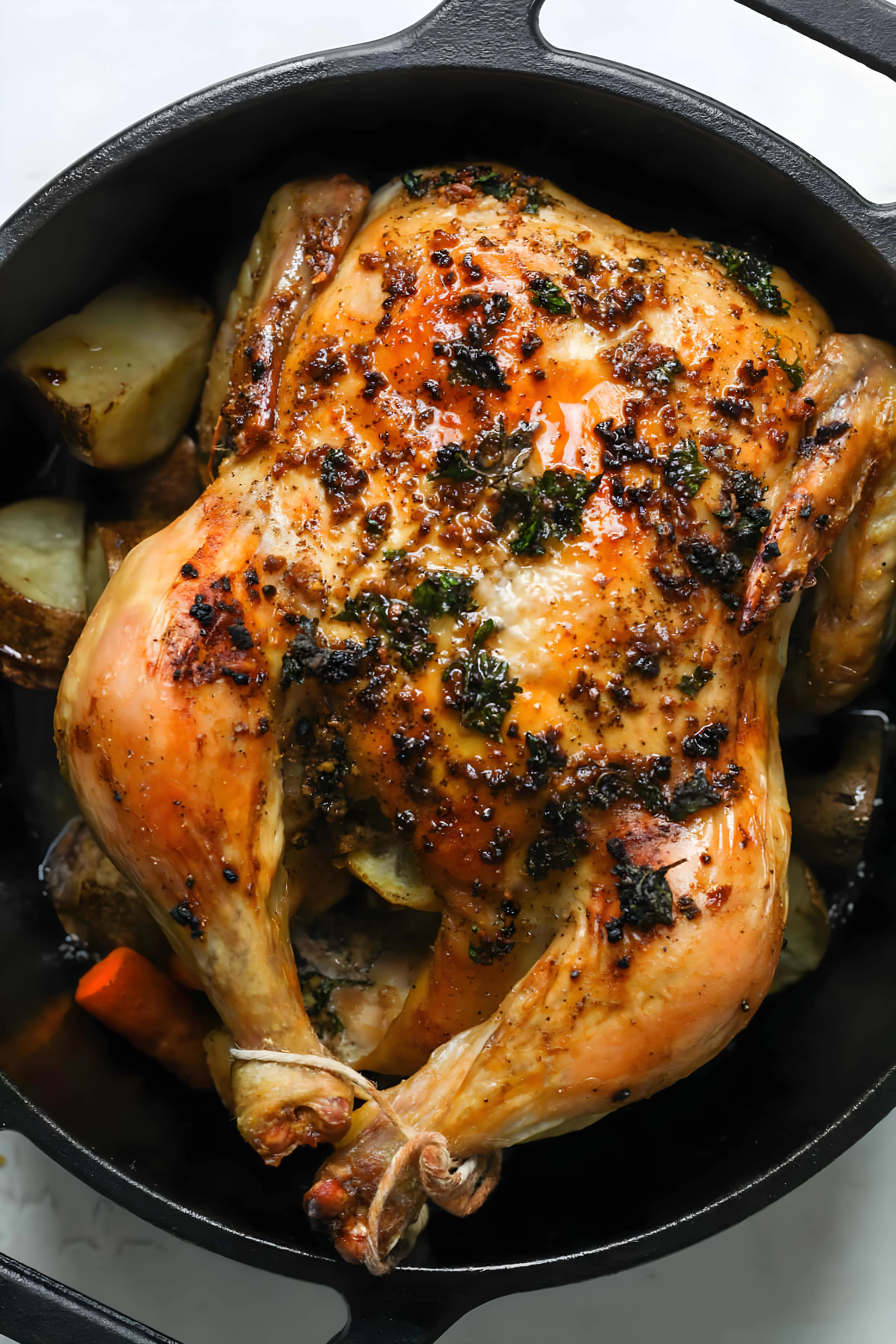 Dutch Oven Roasted Chicken