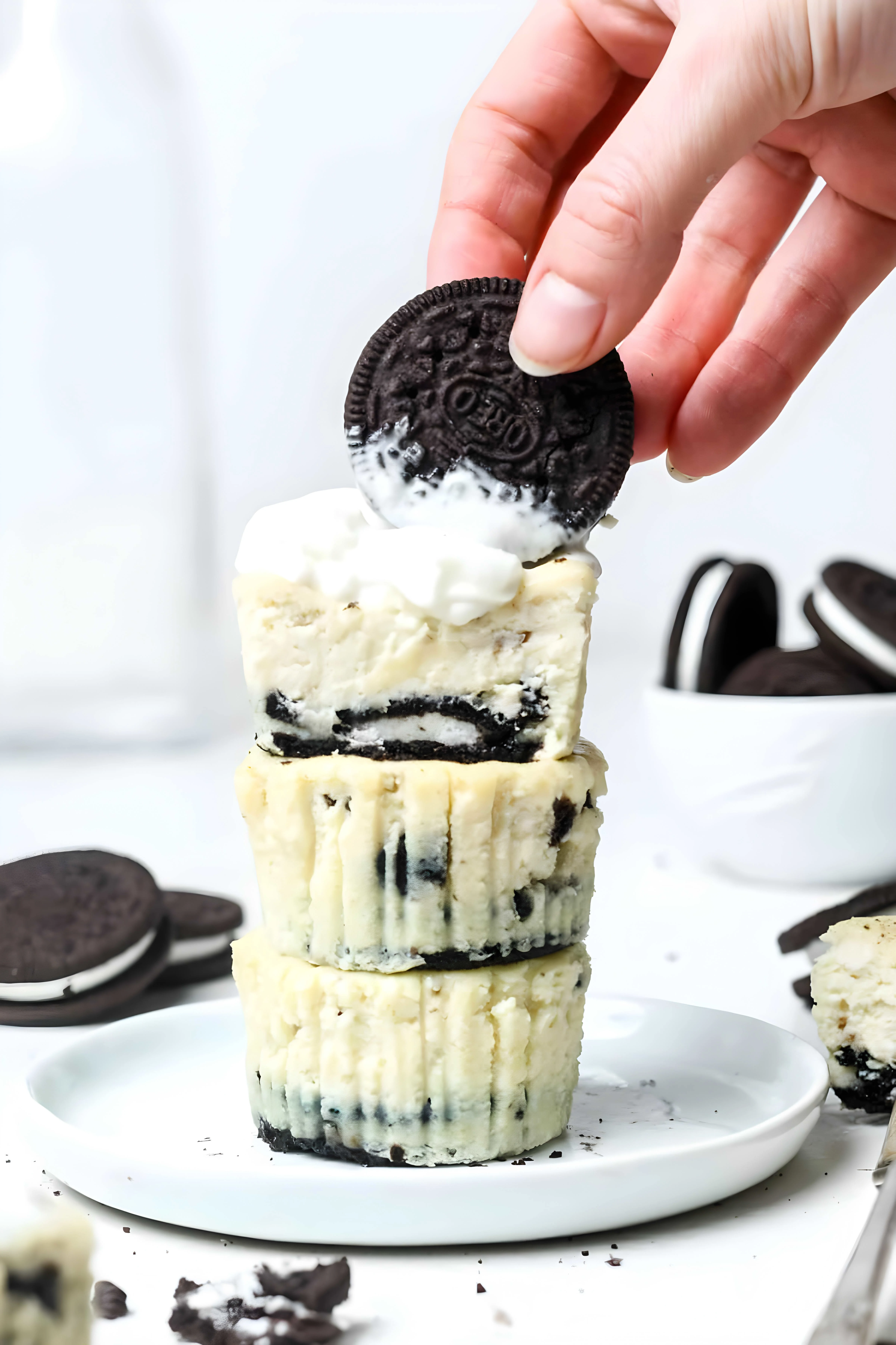 Mini Oreo Cheesecakes