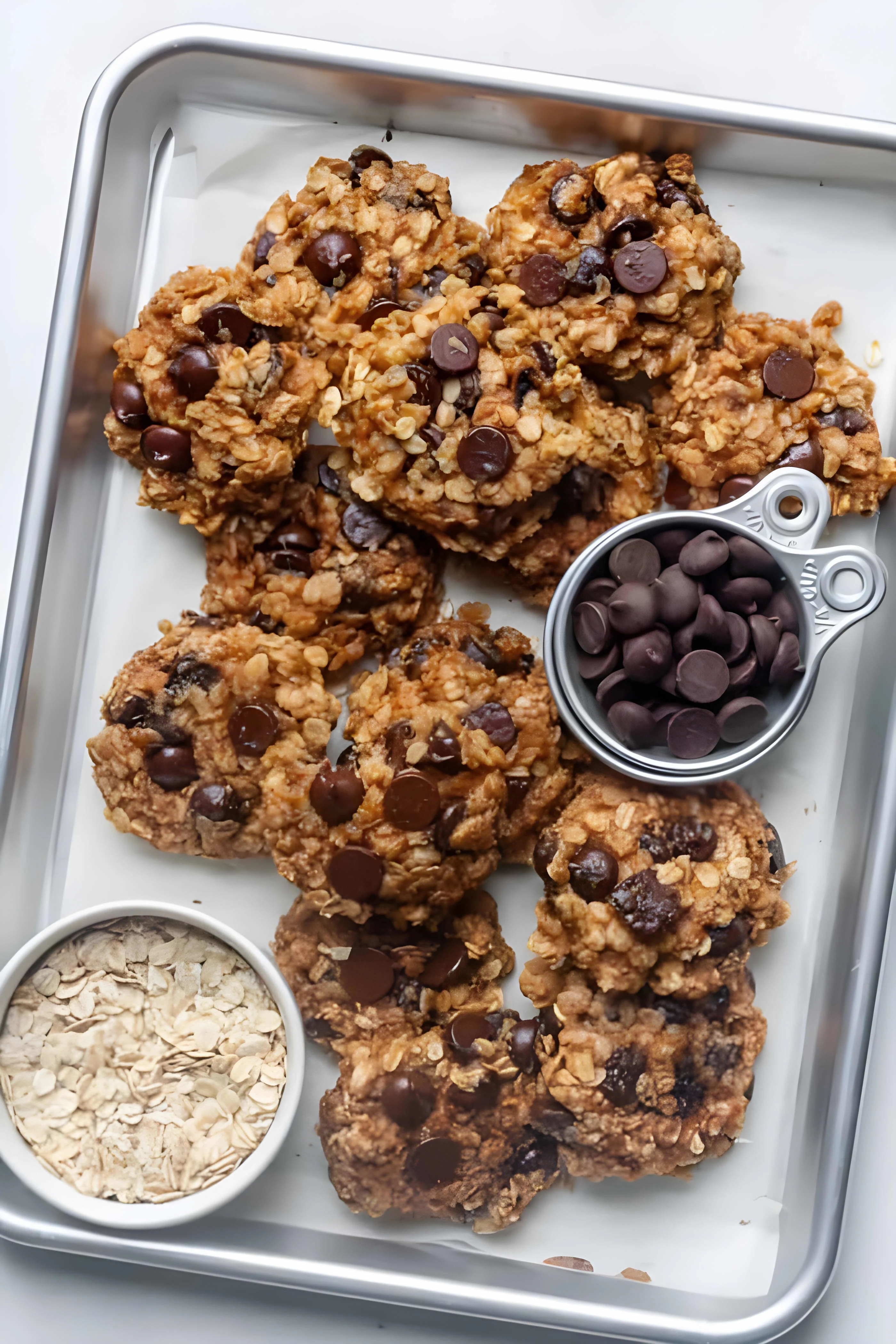 Banana Oatmeal Peanut Butter Cookies