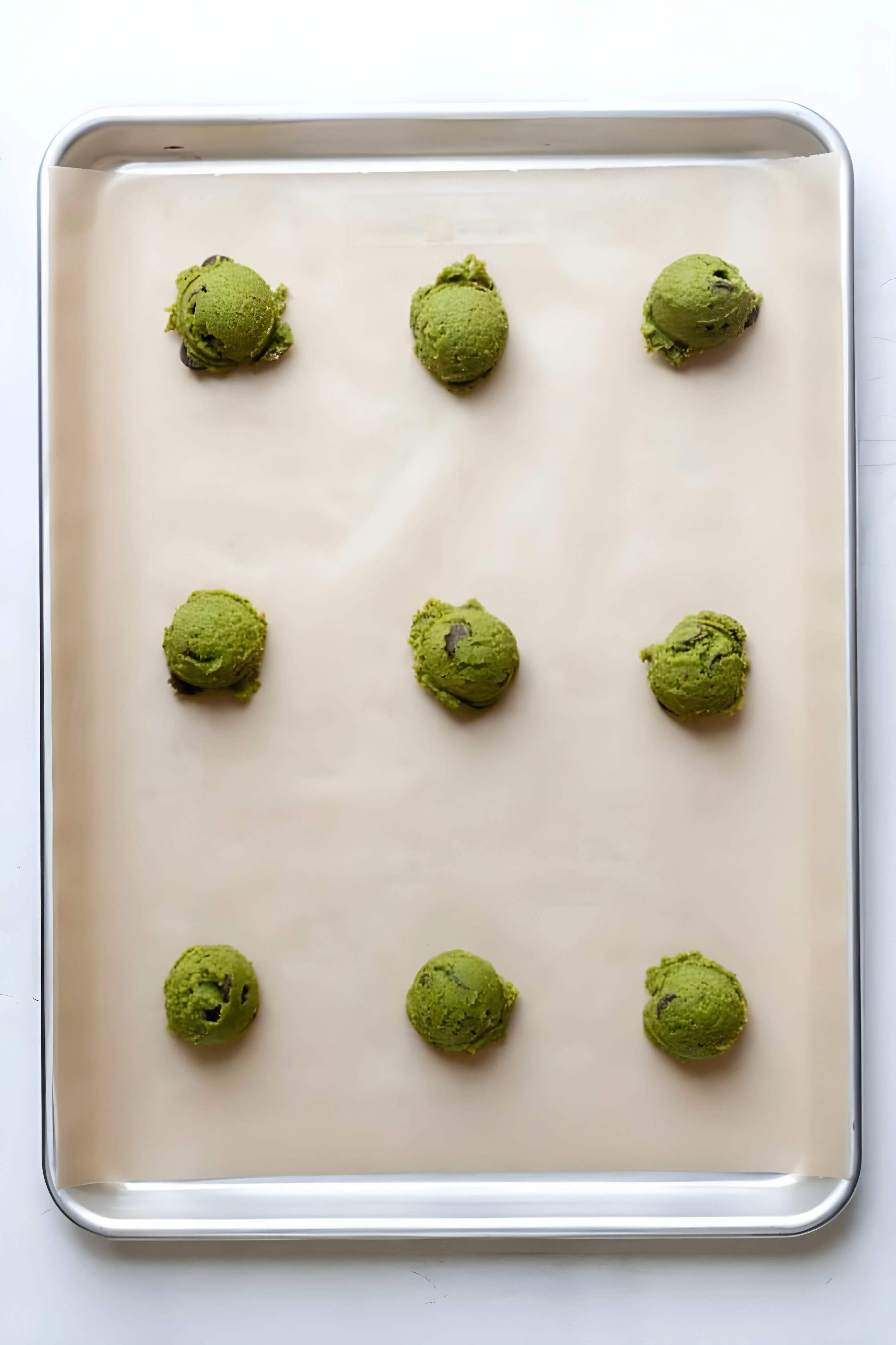 Matcha Chocolate Chip Cookies