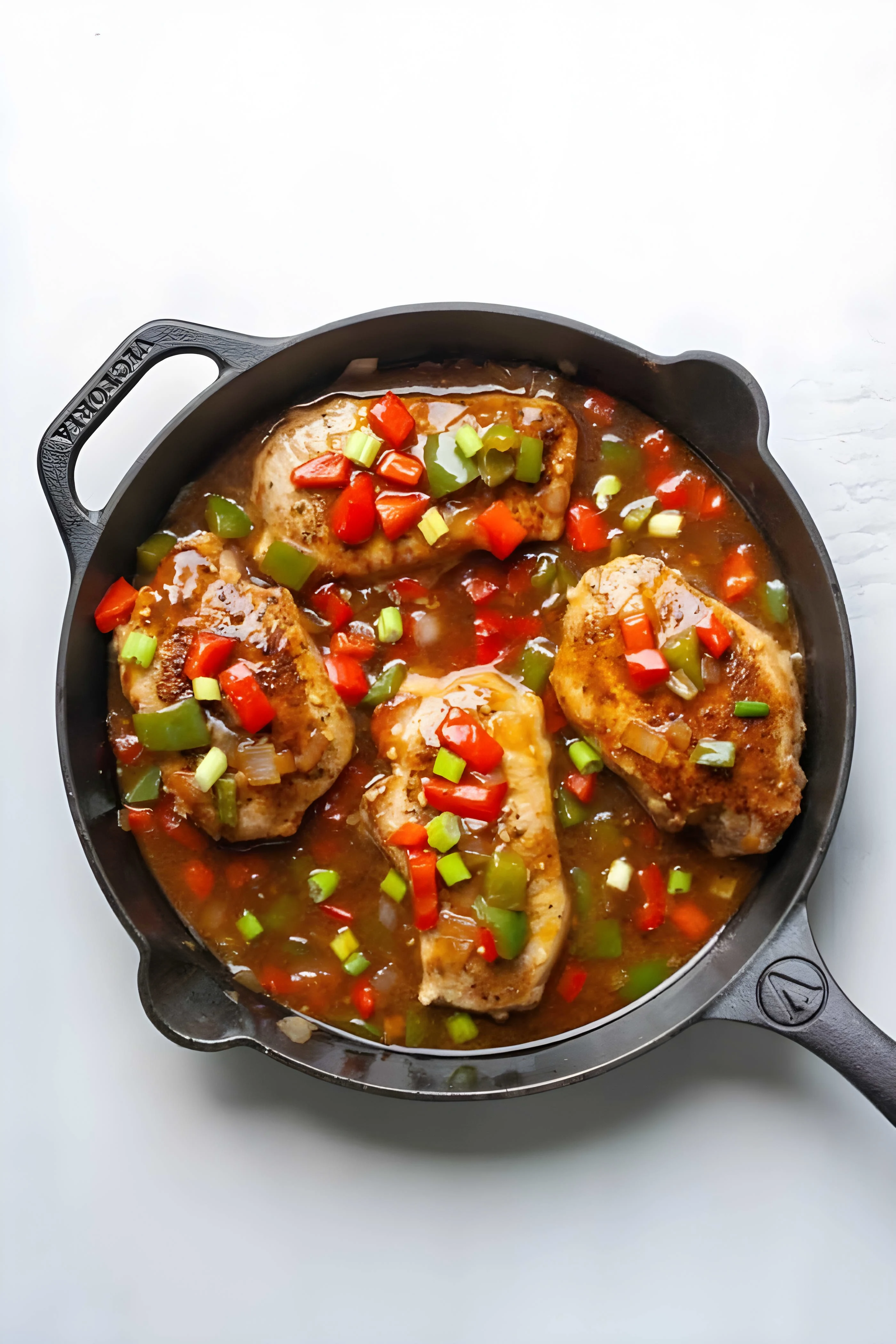 Cajun Smothered Pork Chops (Whole30 & Paleo)