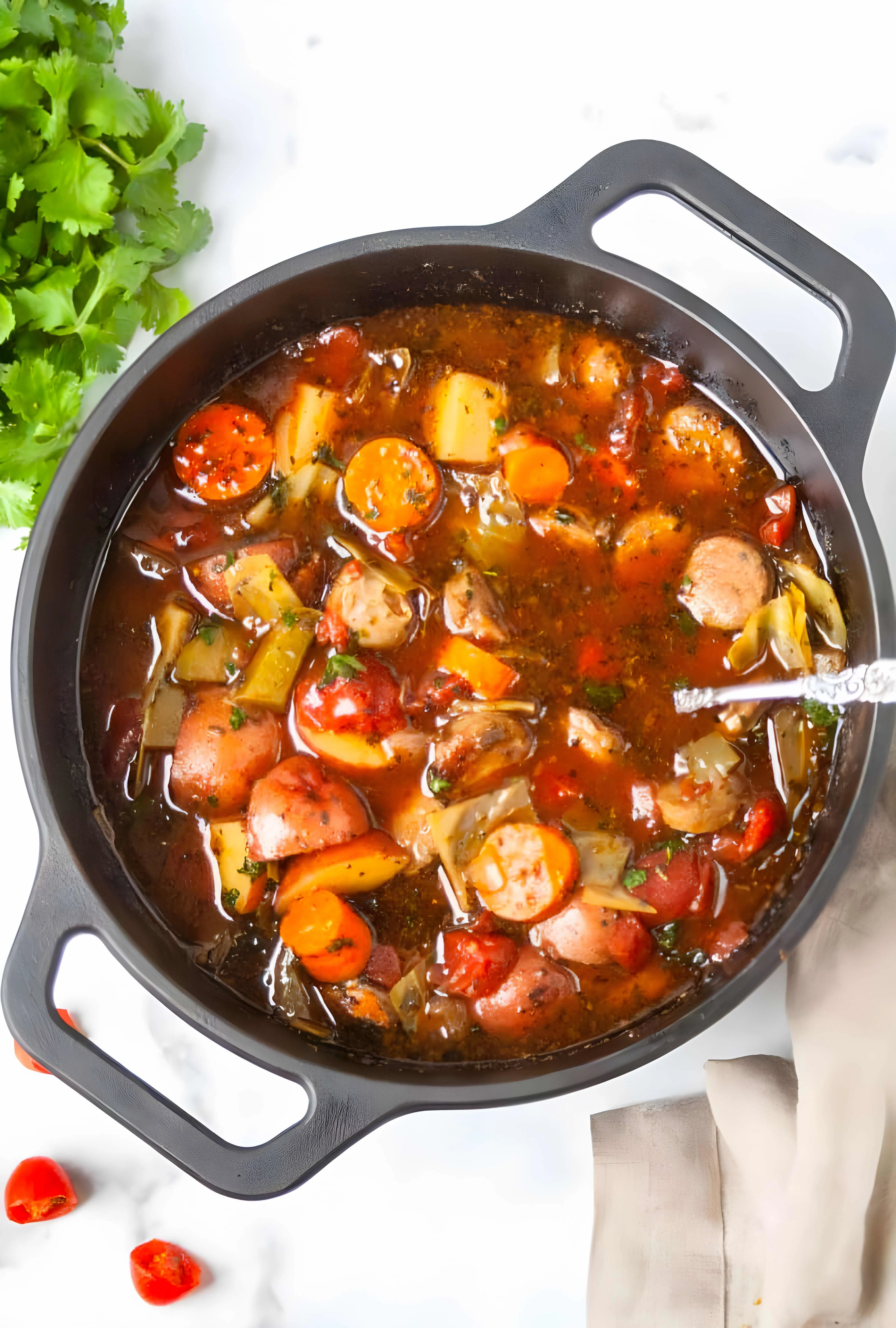Paleo Sausage Cabbage Soup