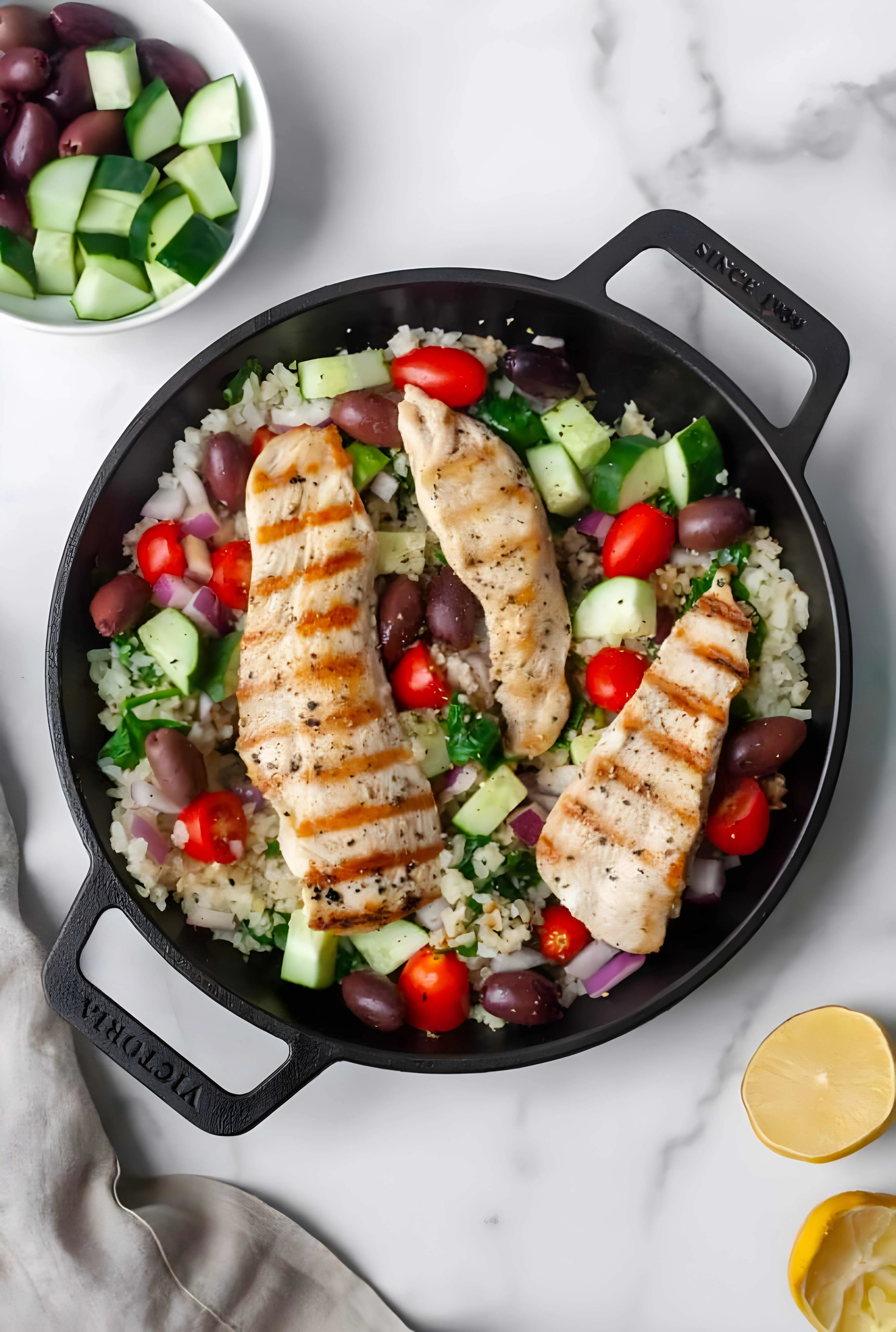 Whole30 Greek Chicken Skillet