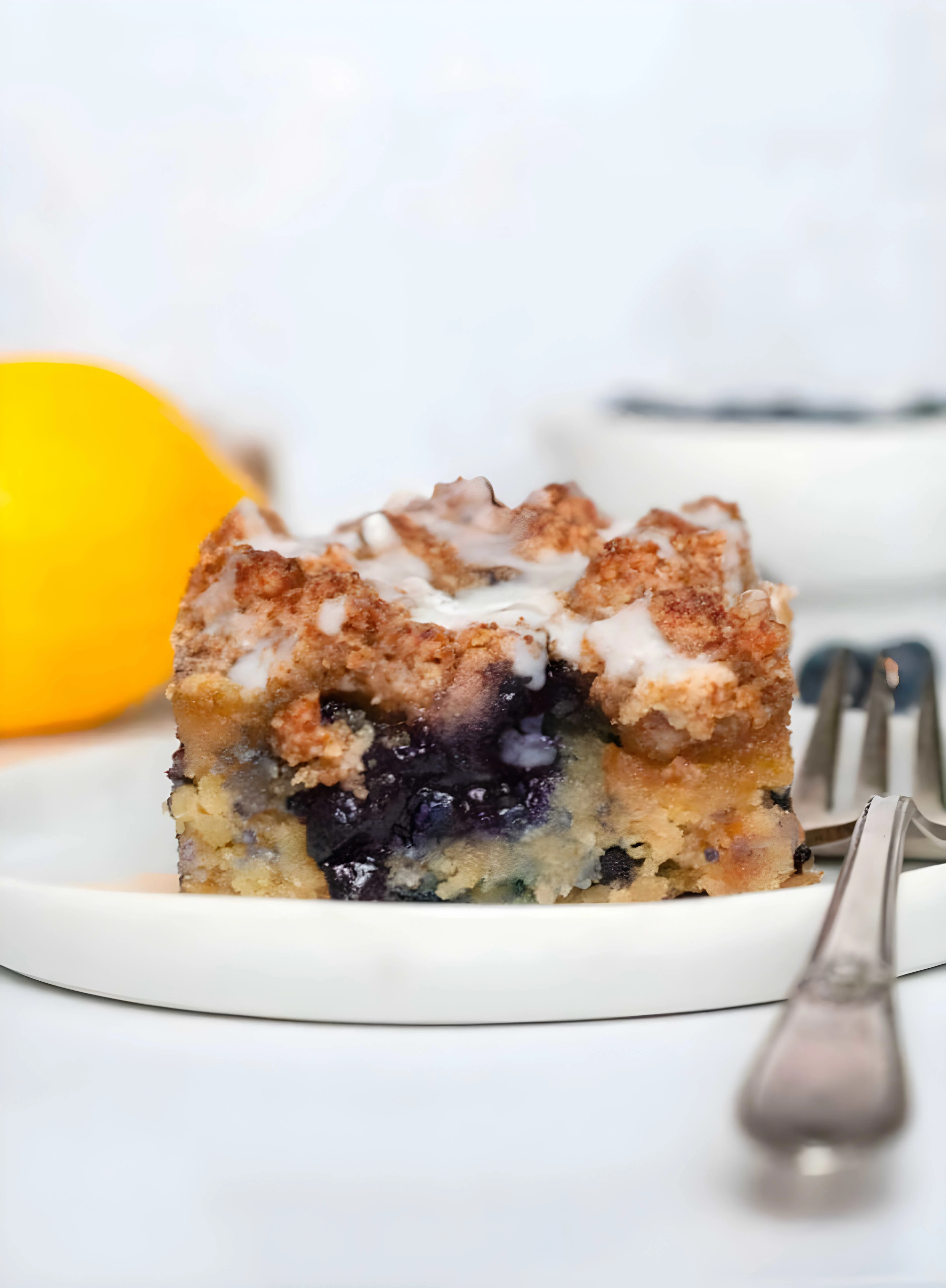 Paleo Lemon Blueberry Coffee Cake