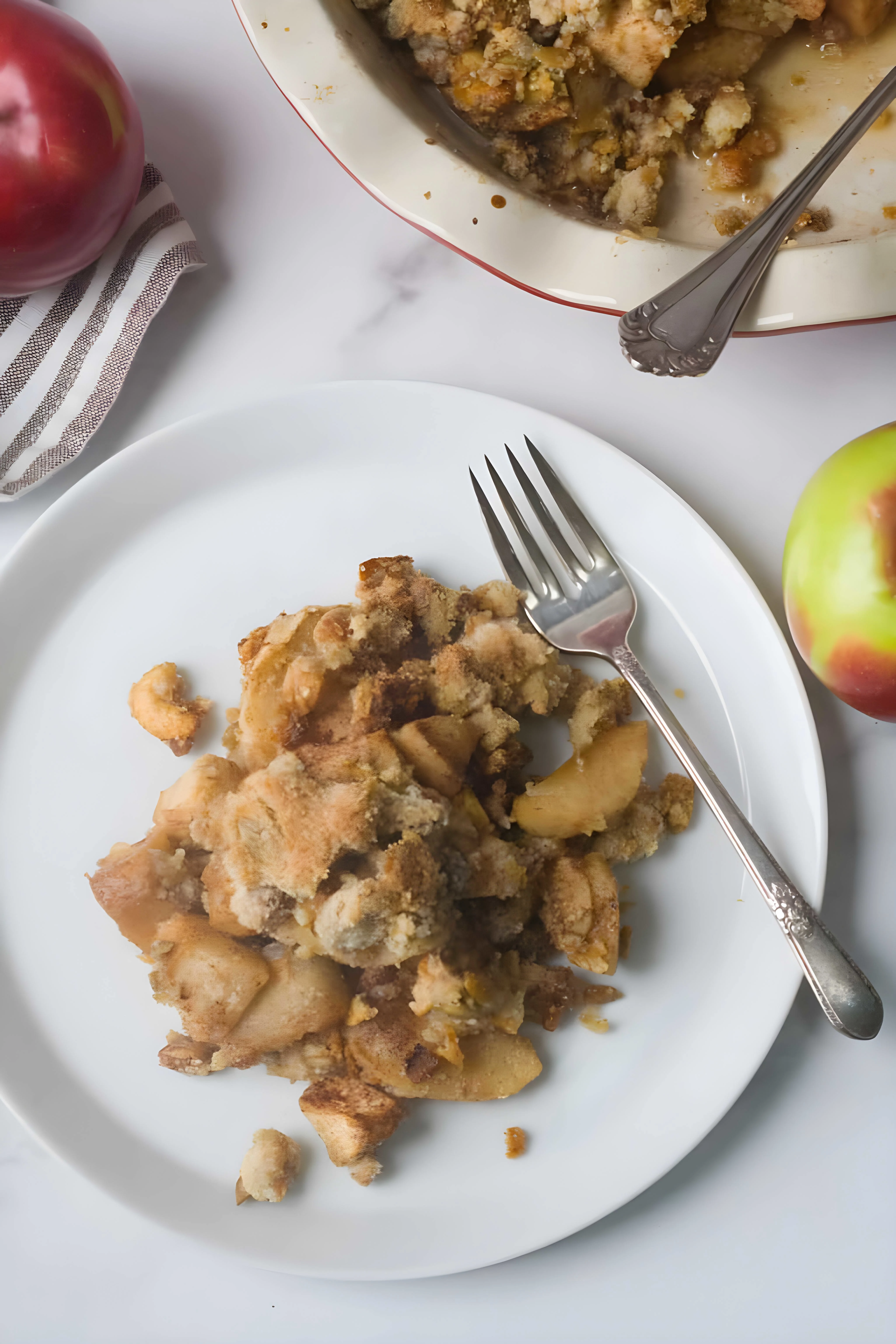 Paleo Grain Free Apple Crisp with Granola Topping