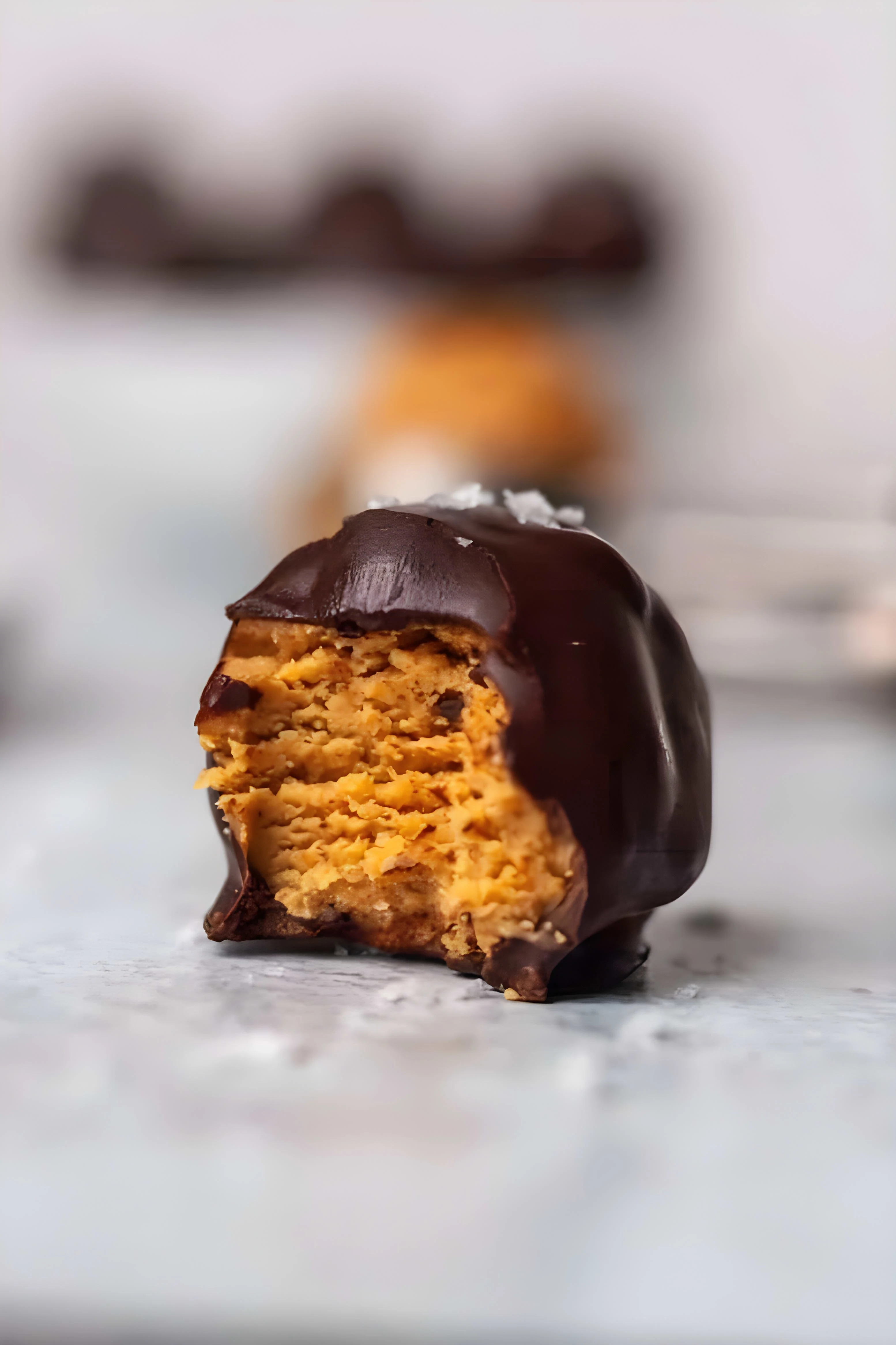 Paleo Chocolate Covered Almond Butter Balls