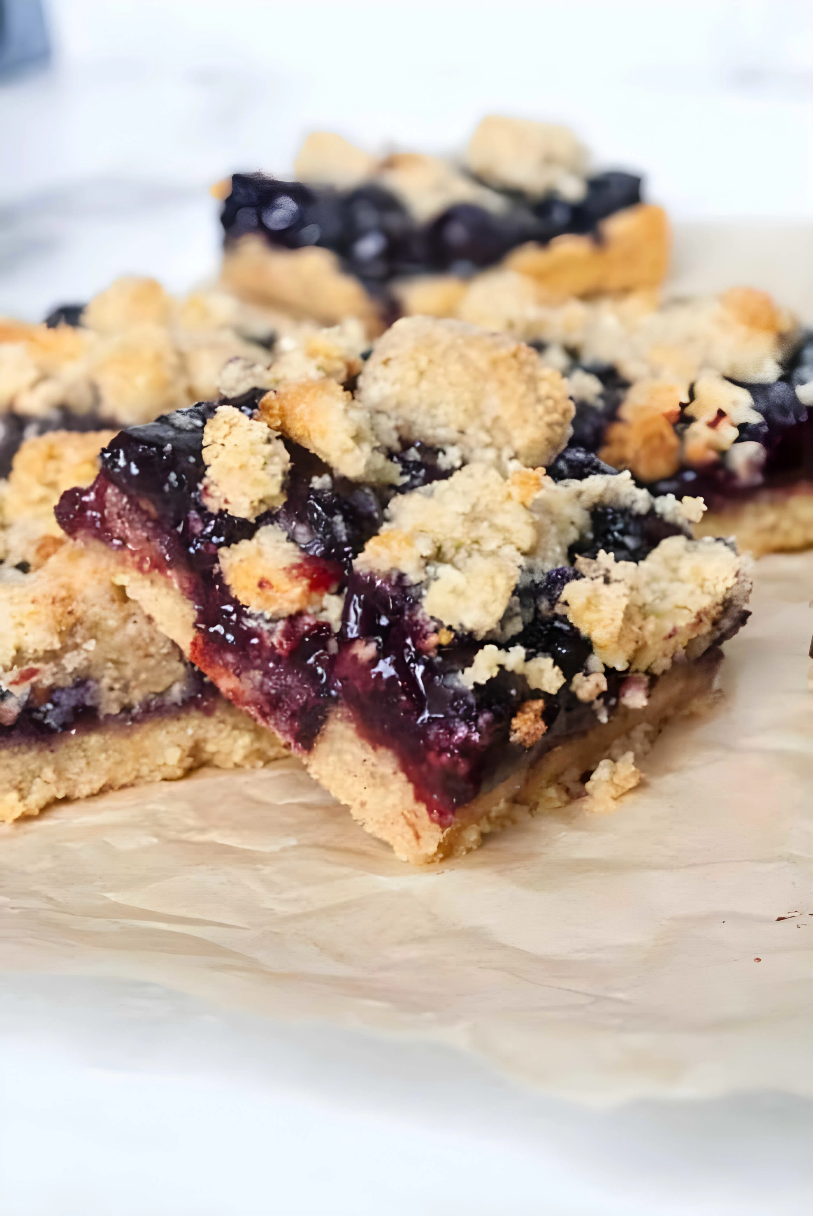 Paleo Blueberry Crumb Bars