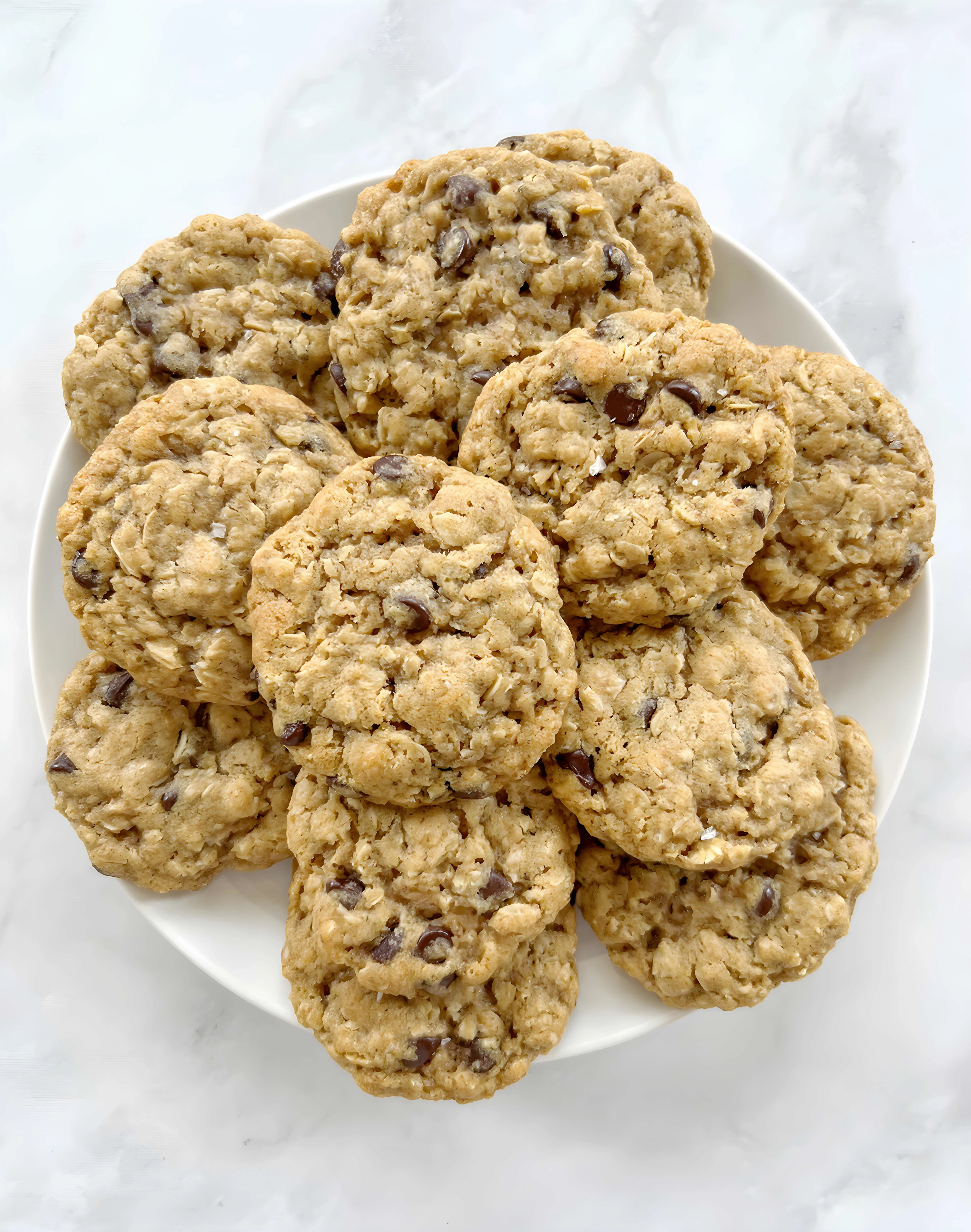 Vegan Oatmeal Chocolate Chip Cookies