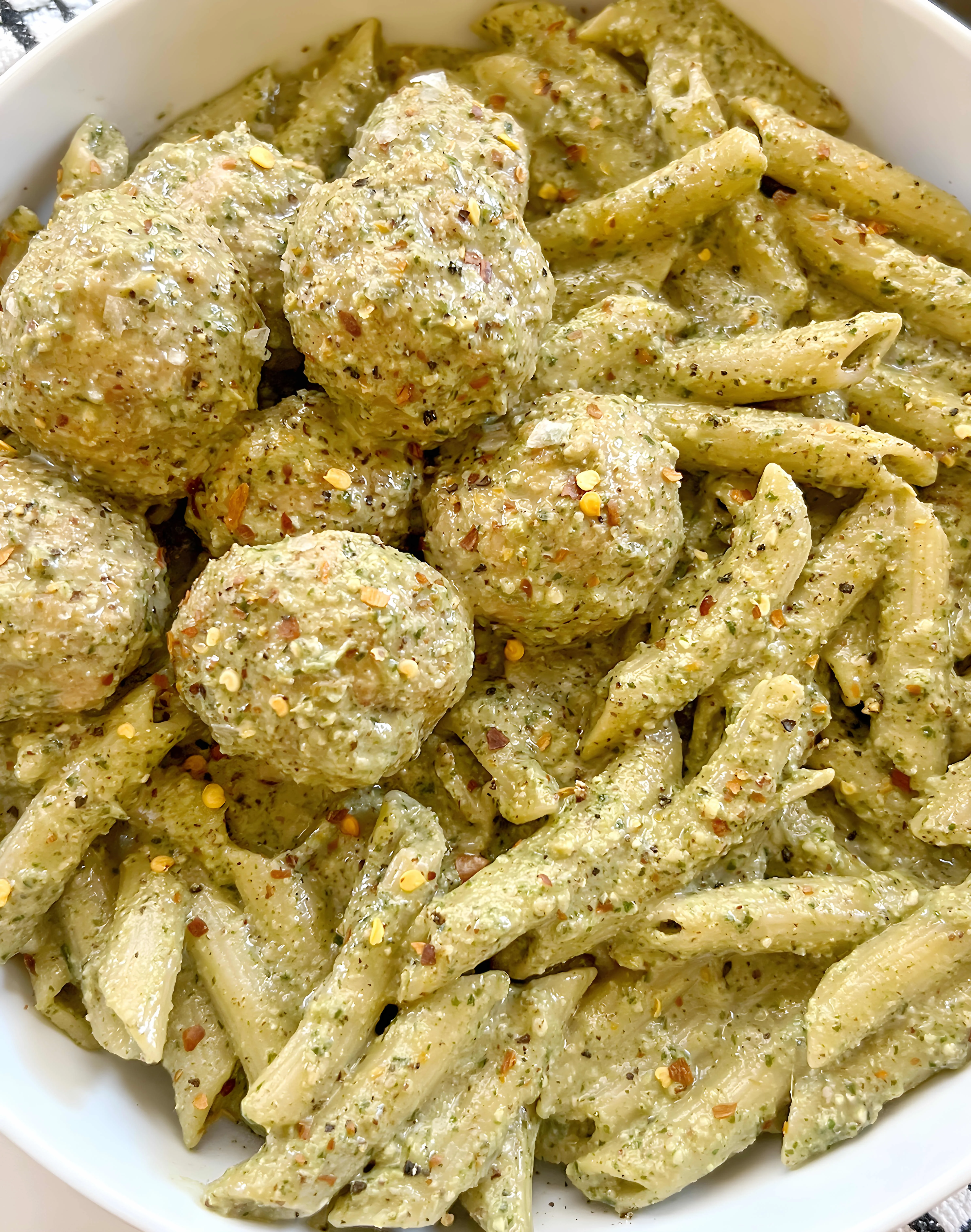 Chicken Pesto Meatballs