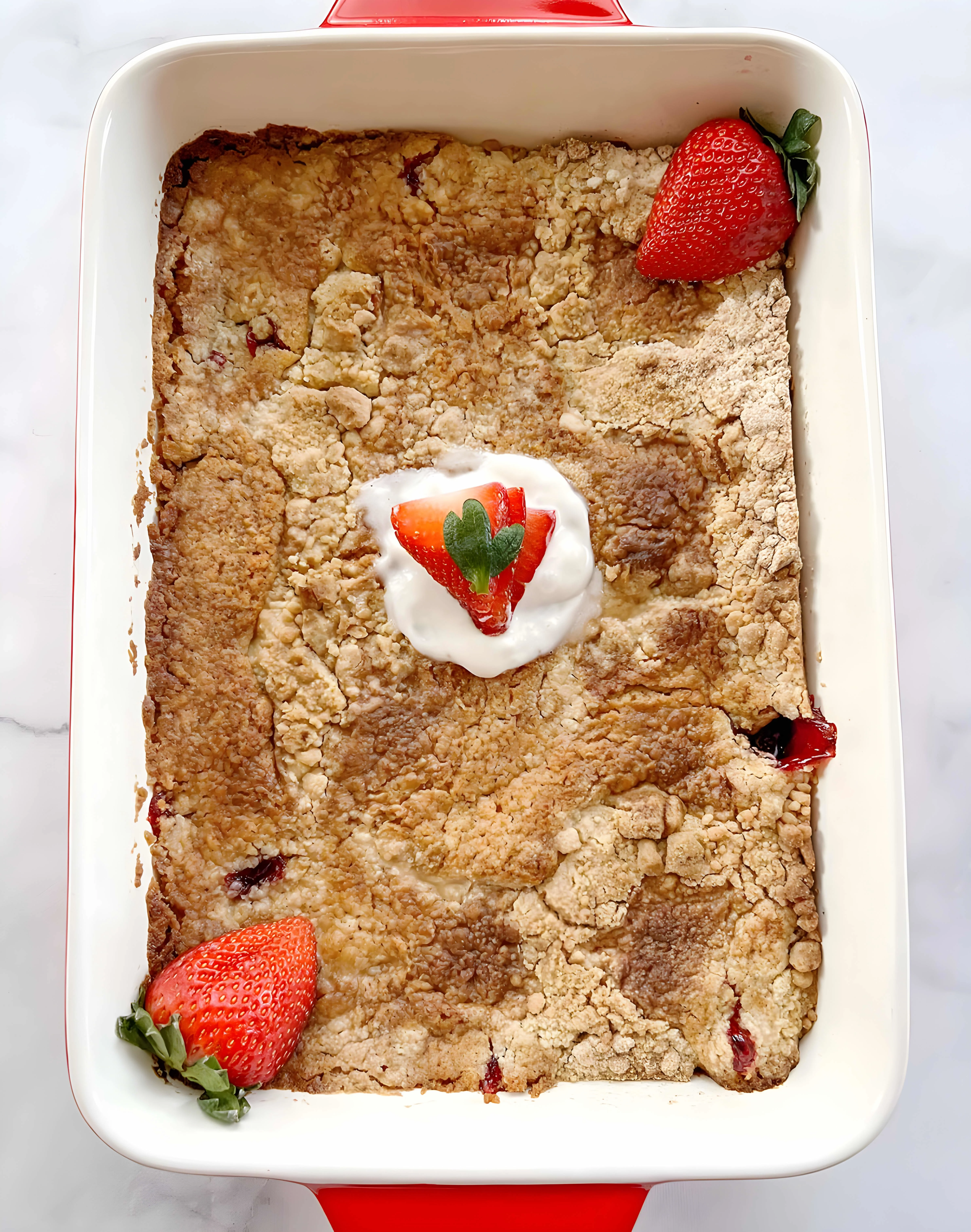 Vegan Strawberry Dump Cake