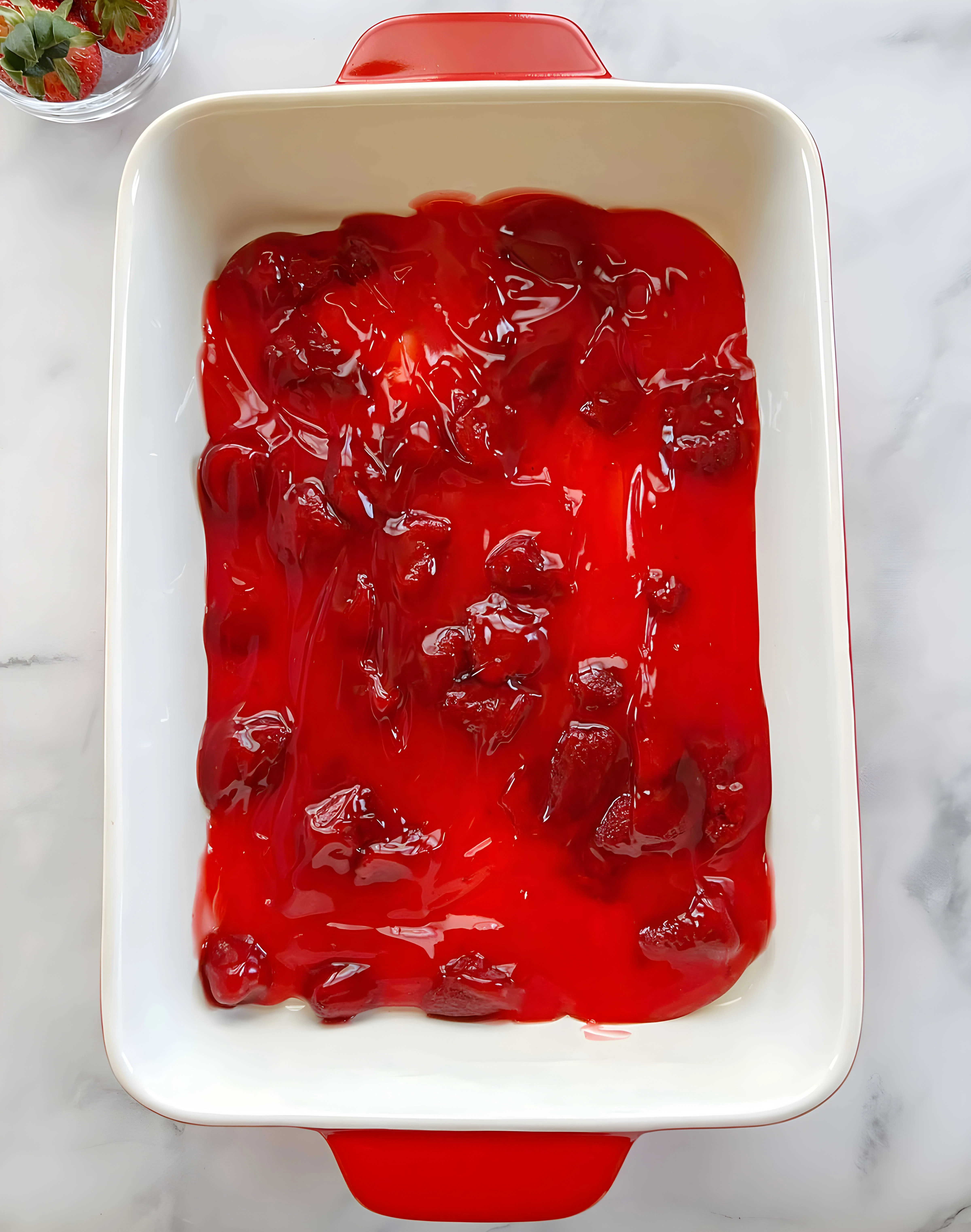 Vegan Strawberry Dump Cake