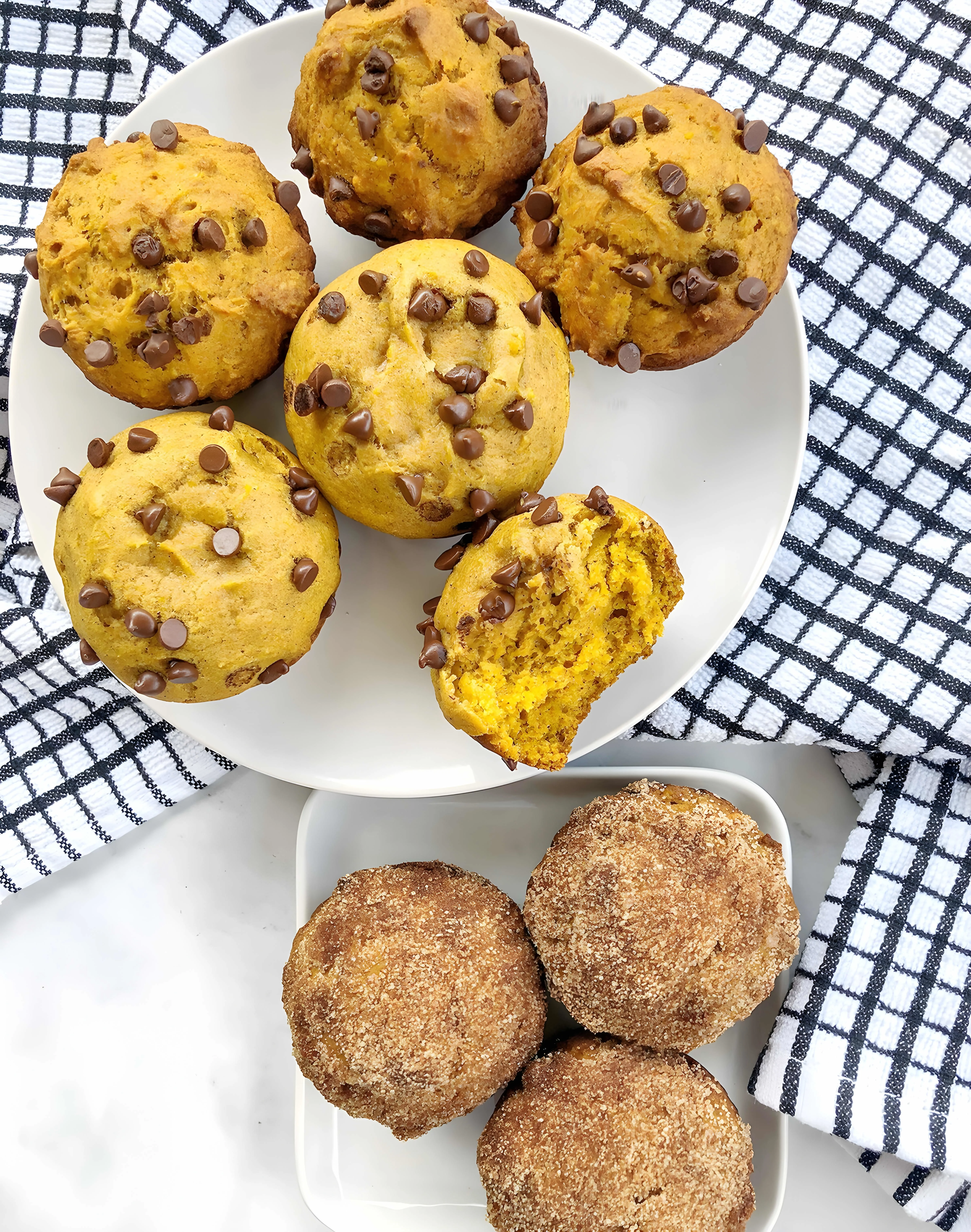 Vegan Pumpkin Banana Muffins